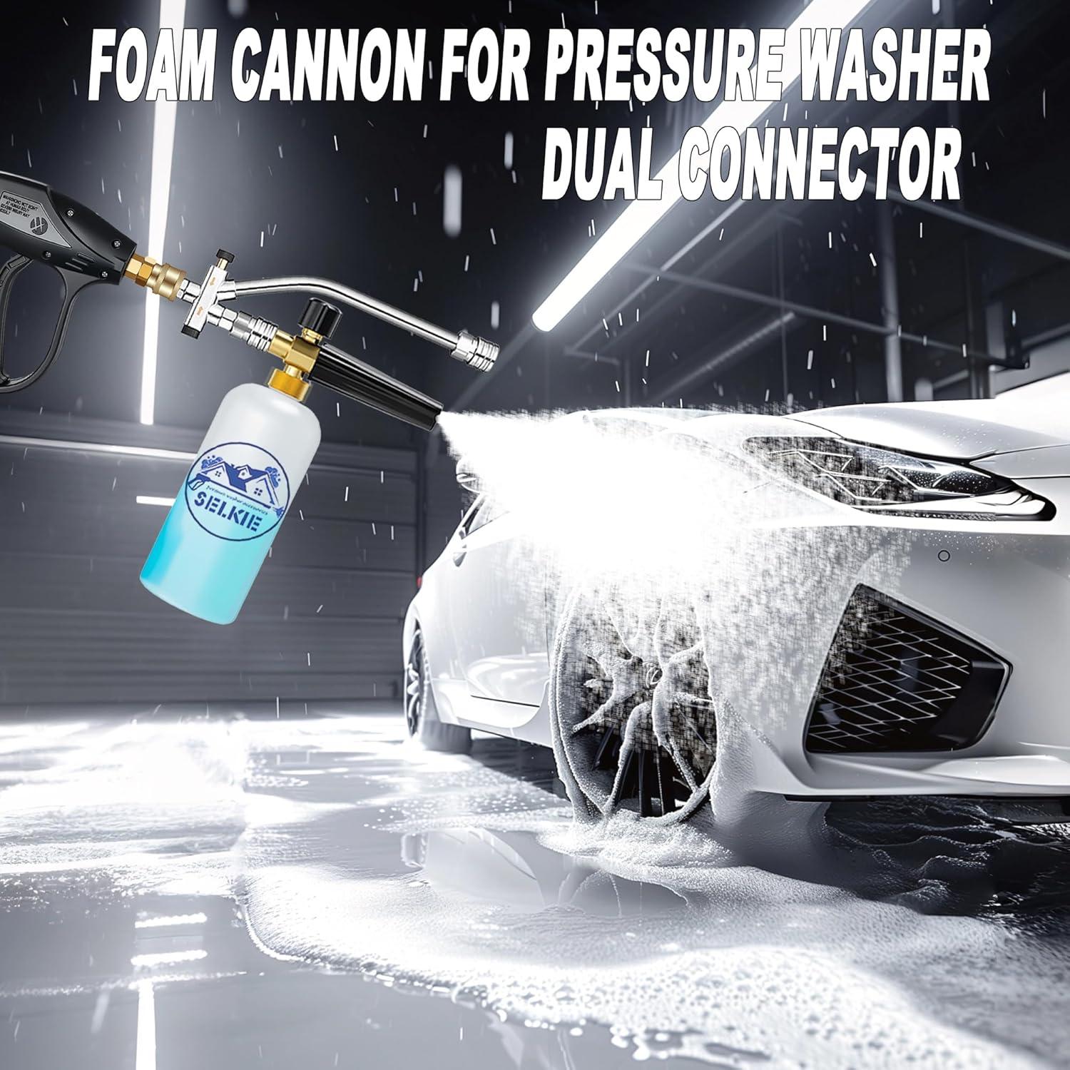 Cannon de Espuma Selkie 3-en-1 para Lavadora a Presión 1L