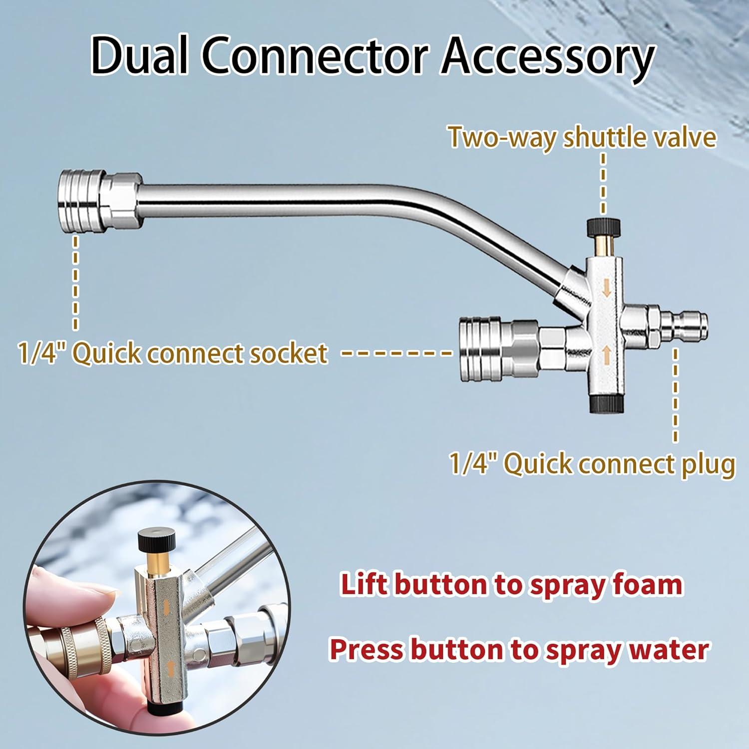 Cannon de Espuma Selkie 3-en-1 para Lavadora a Presión 1L