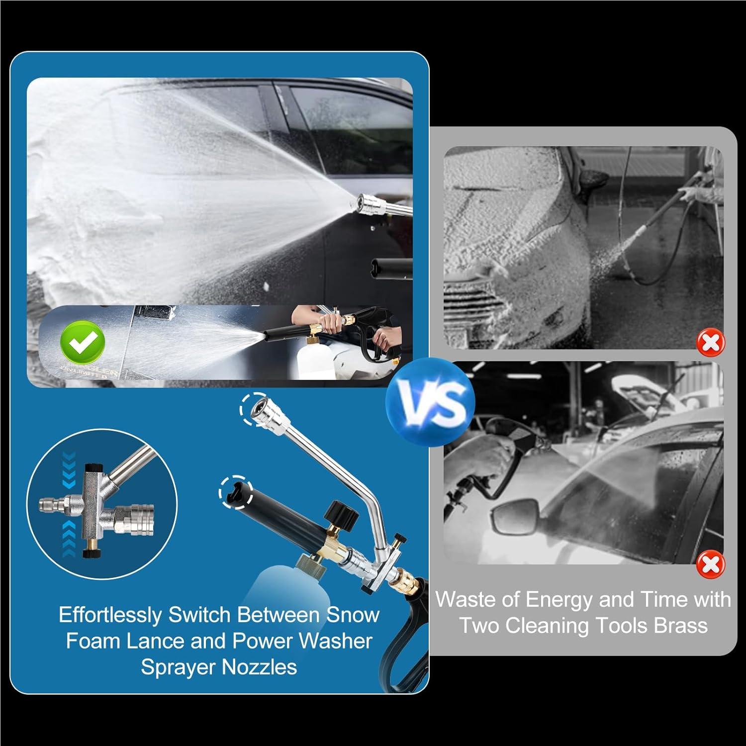 Kit de Lavadora a Presión Federedevo con Pistola y 5 Boquillas