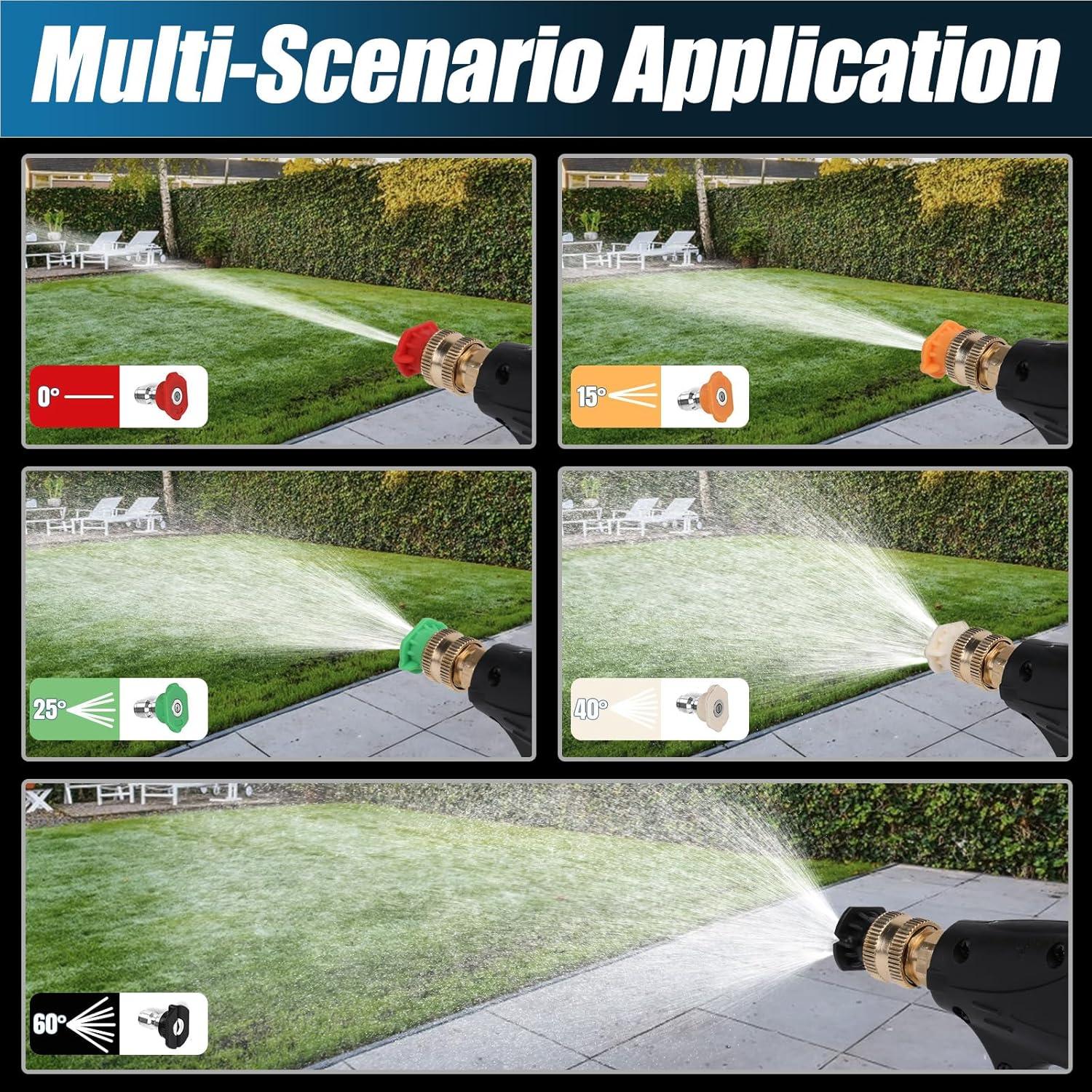 Kit de Lavadora a Presión Federedevo con Pistola y 5 Boquillas