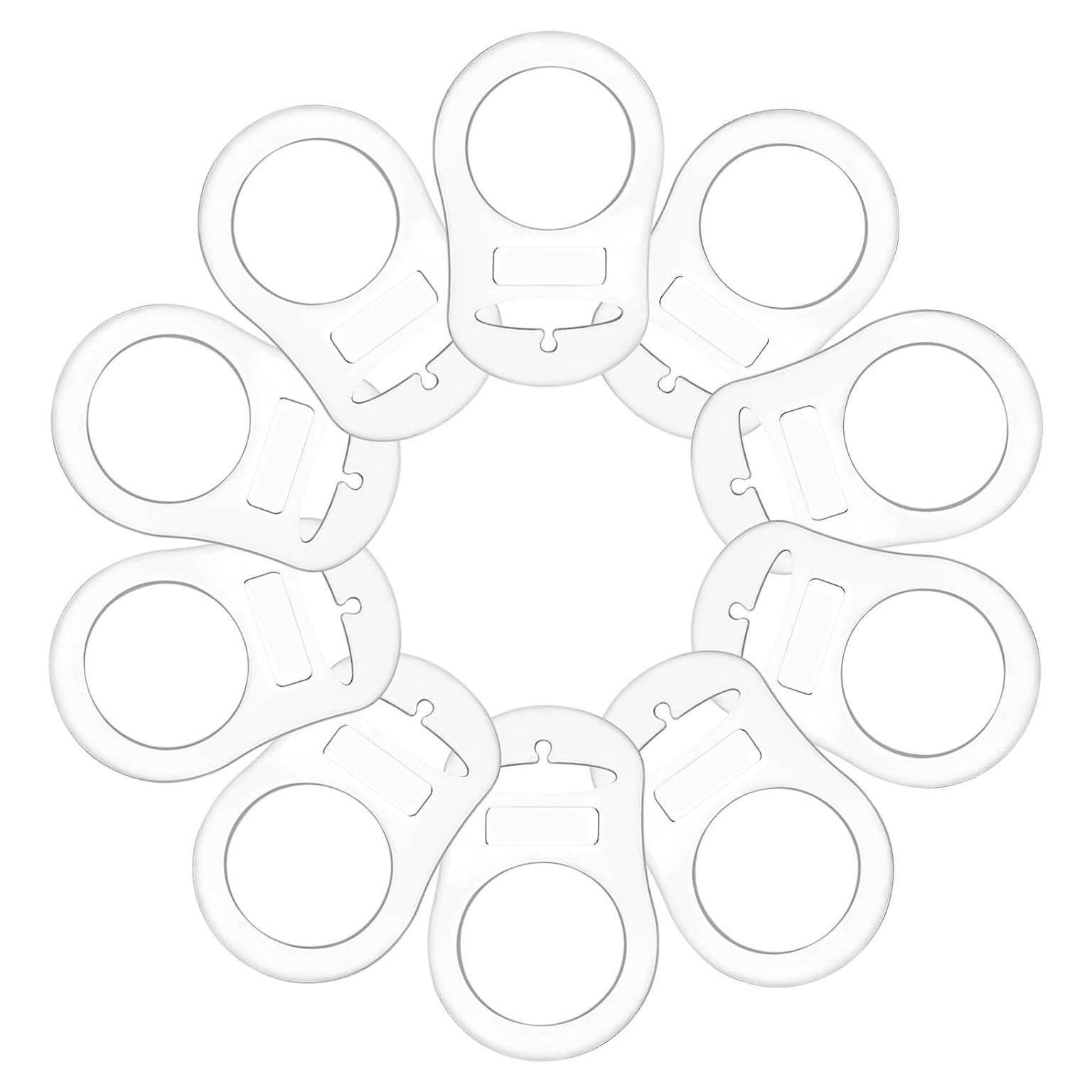 10 Anillos Adaptadores de Silicona para Chupetes MAM
