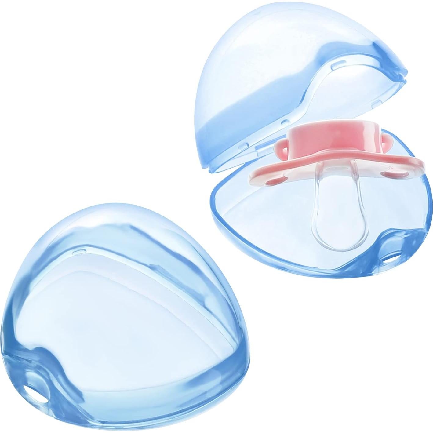 Estuche para Chupete Accmor 2 Paquete Libre de BPA Azul