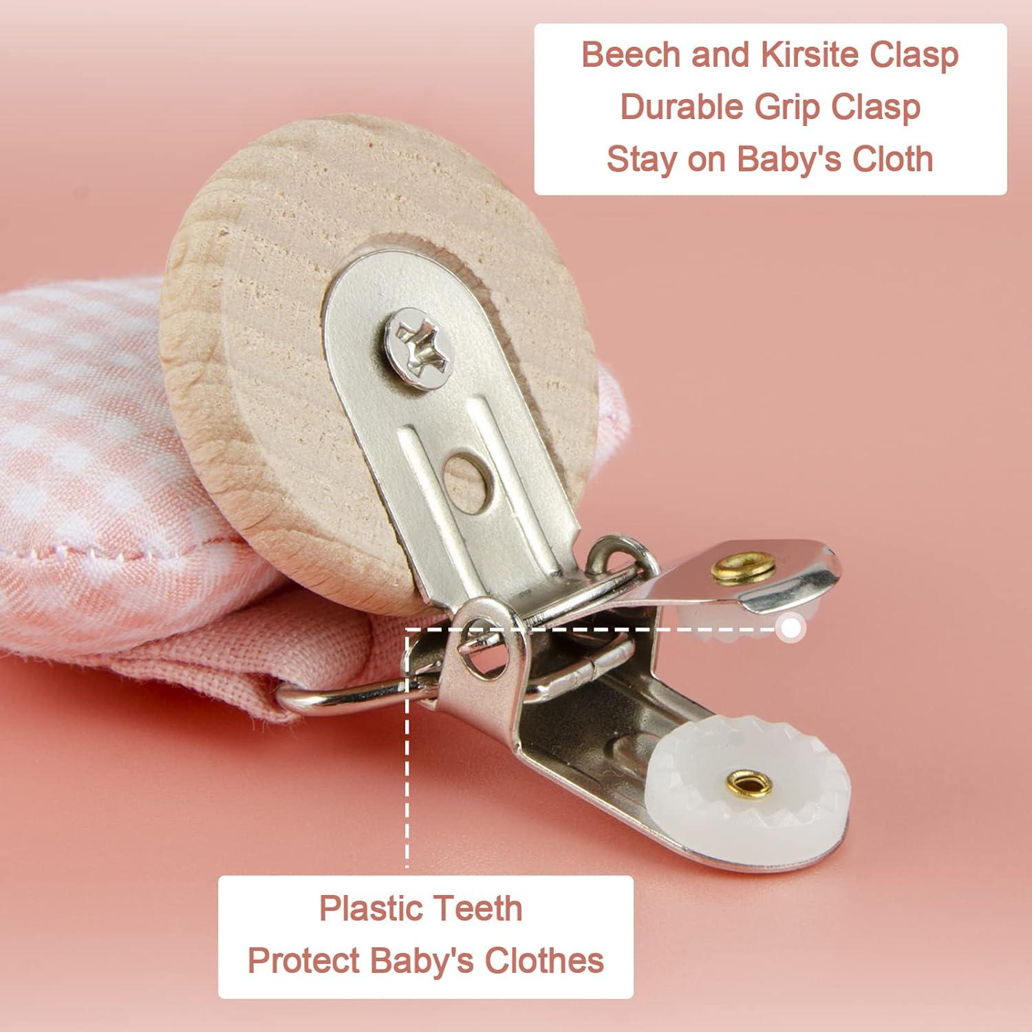 Clips para Chupetes Little World - Paquete de 5 Unidades - Diseño Seguro y Bonito