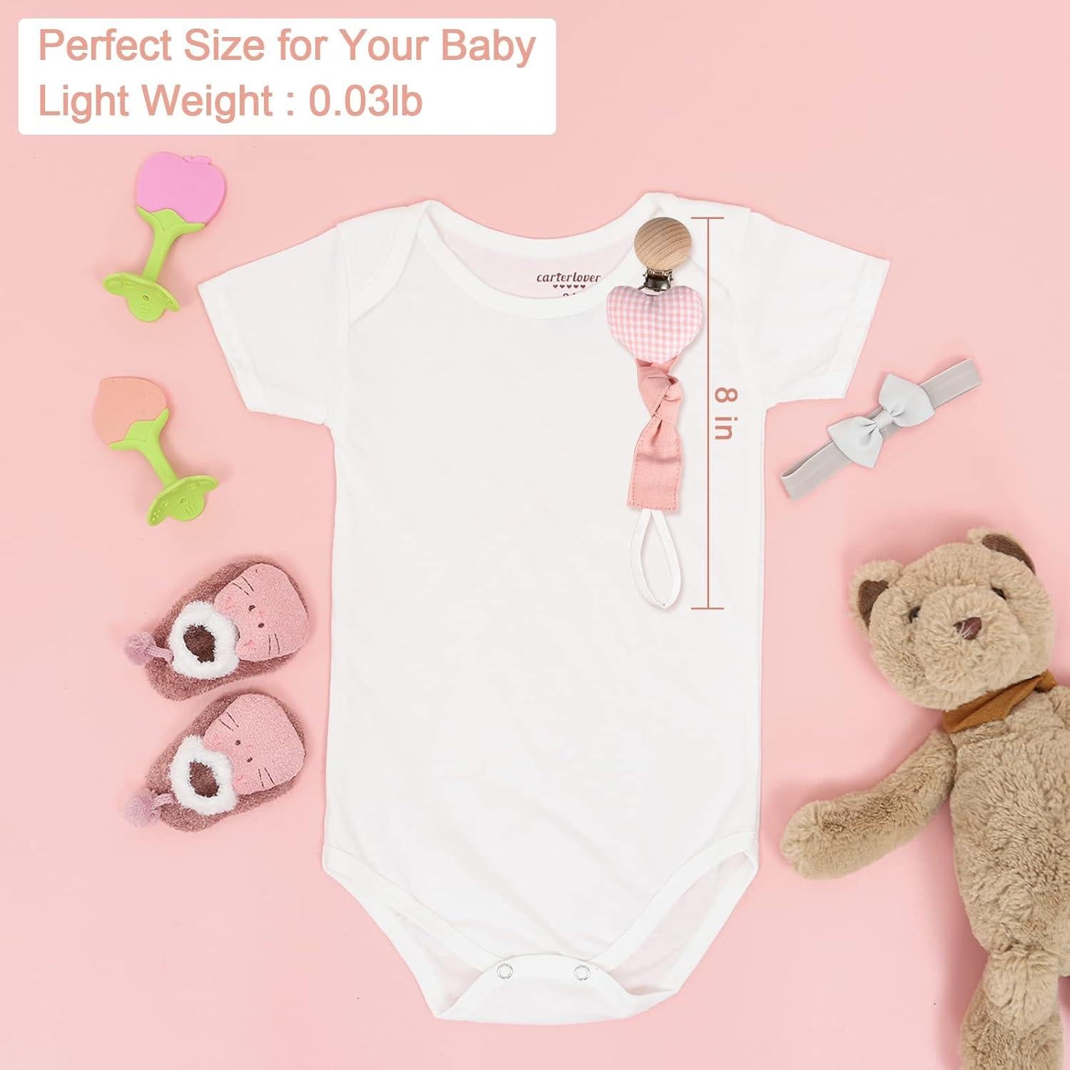 Clips para Chupetes Little World - Paquete de 5 Unidades - Diseño Seguro y Bonito