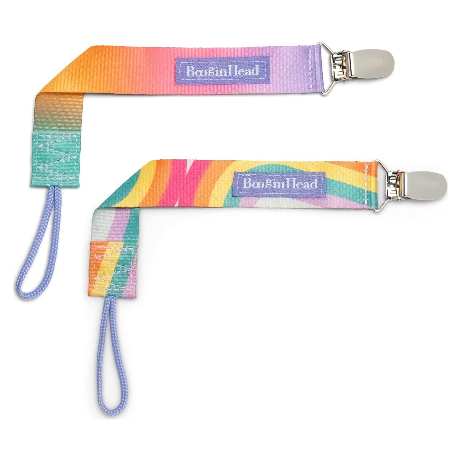 Infantino PaciGrip Clips para Chupetes 2-Pack Ombre Rosa