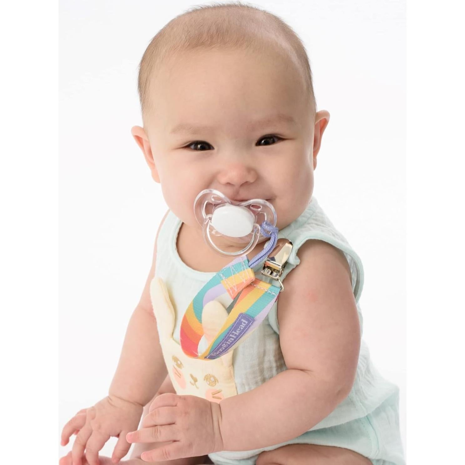 Infantino PaciGrip Clips para Chupetes 2-Pack Ombre Rosa