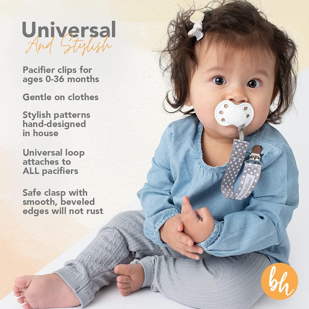 Infantino PaciGrip Clips para Chupetes 2-Pack Ombre Rosa