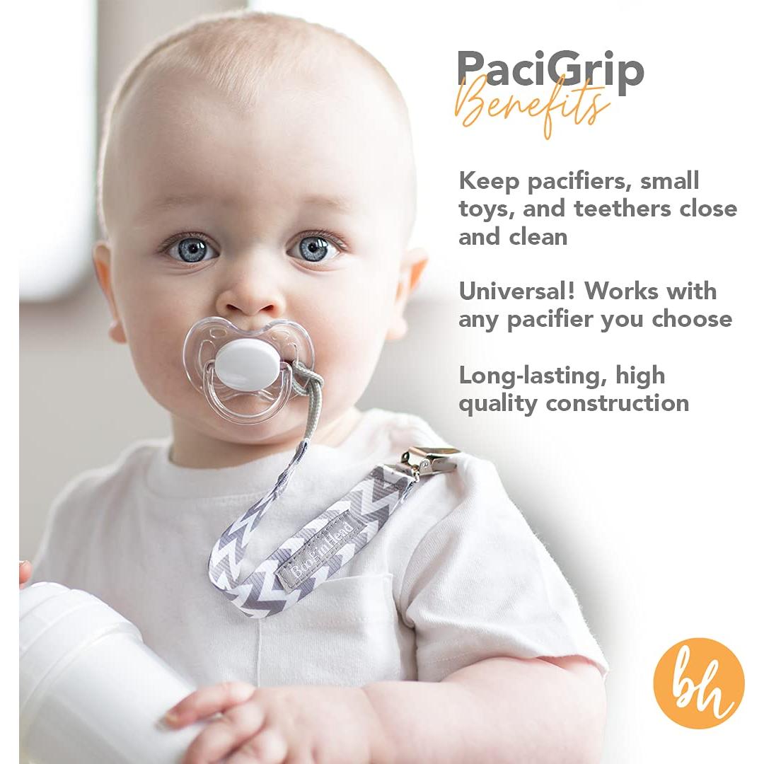 Infantino PaciGrip Clips para Chupetes 2-Pack Ombre Rosa