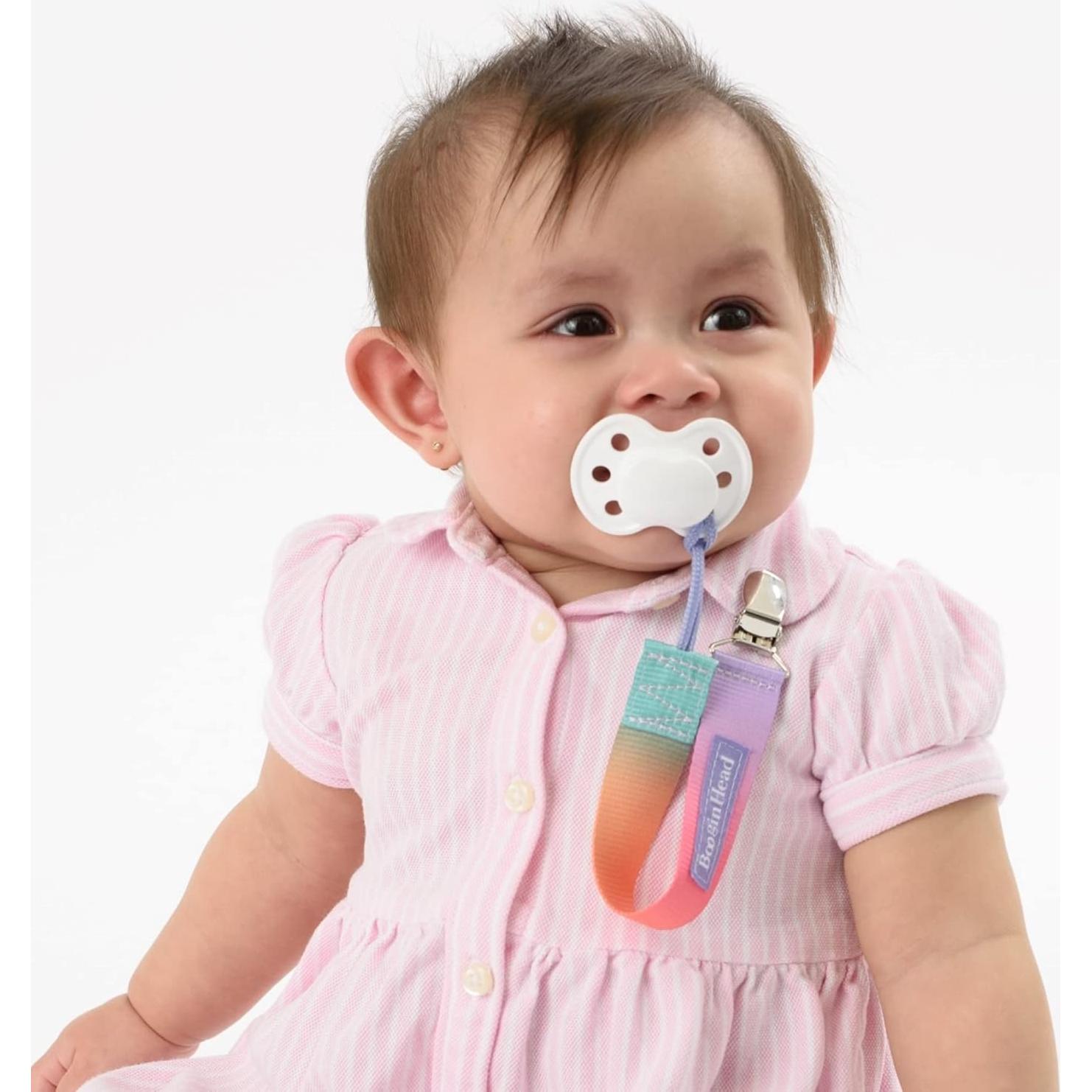 Infantino PaciGrip Clips para Chupetes 2-Pack Ombre Rosa
