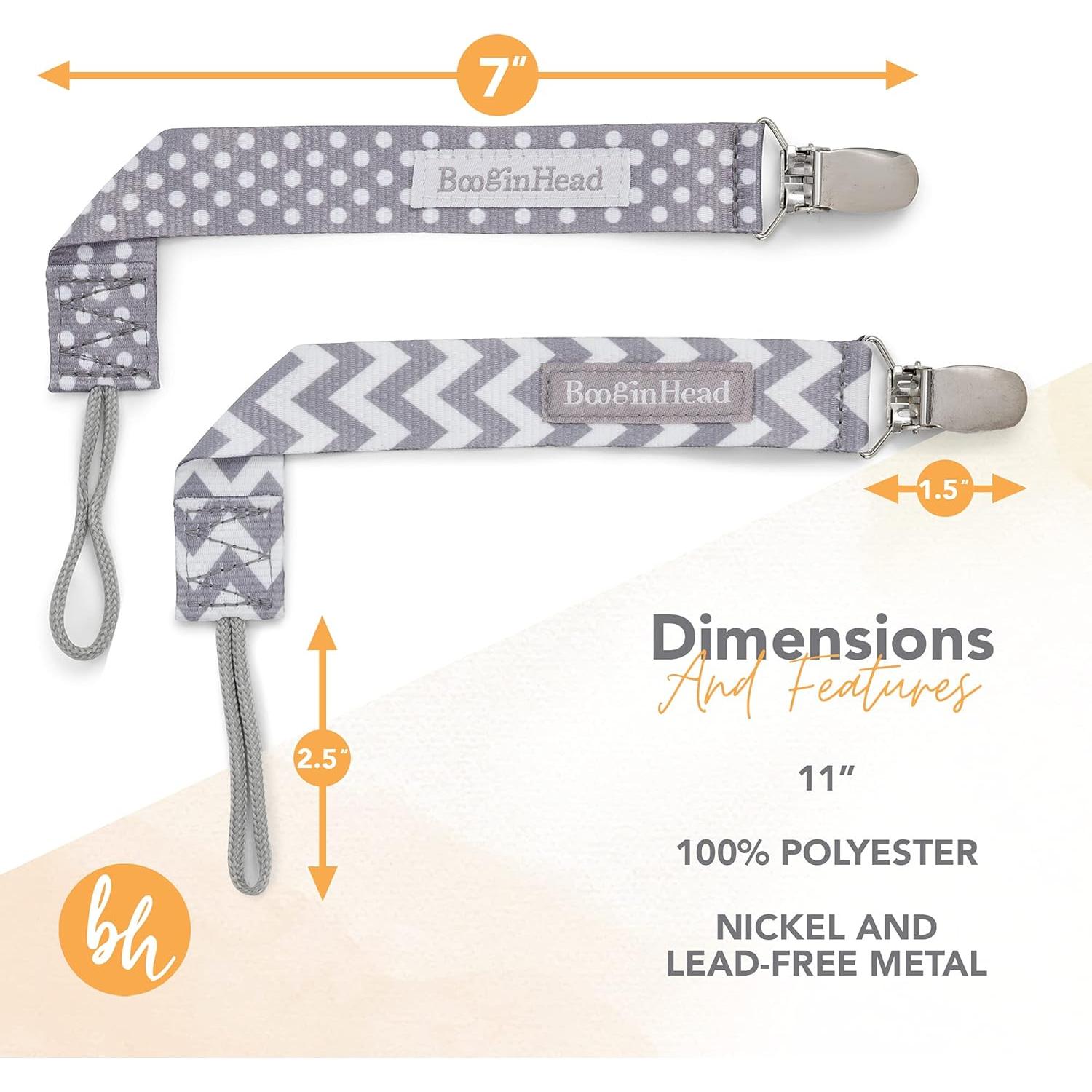 Infantino PaciGrip Clips para Chupetes 2-Pack Ombre Rosa