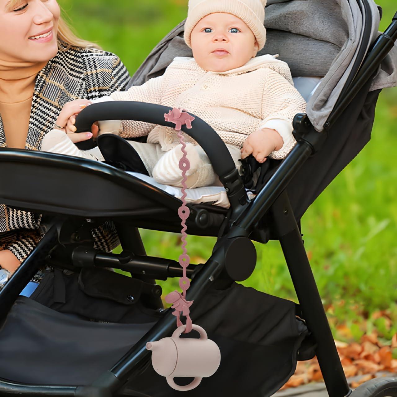 Correas para Juguetes de Bebé PandaEar - 5 Silicona Dinosaurio