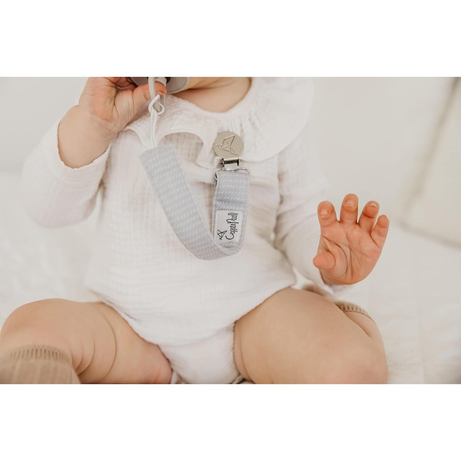 Clip de Chupete Copper Pearl 3-Pack - Acero Inoxidable Lennon