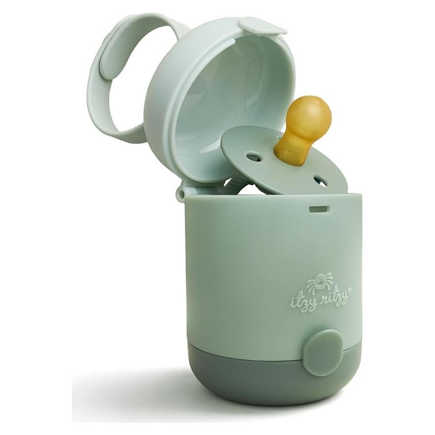 Estuche Sujetador de Chupetes Itzy Ritzy Doble Cara Salvia
