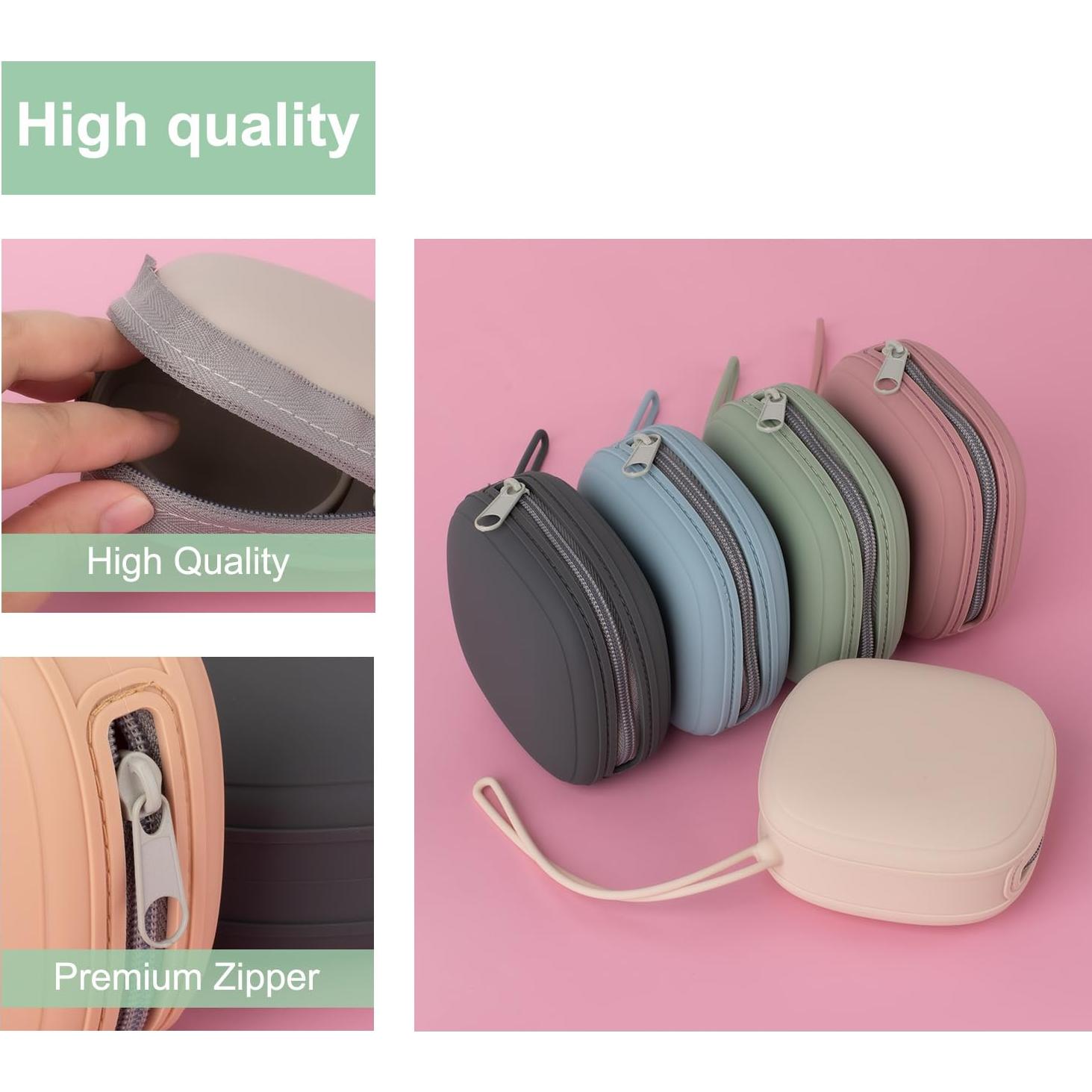 Funda de Sujetador de Chupete Swelive 2 Piezas Silicona BPA Free