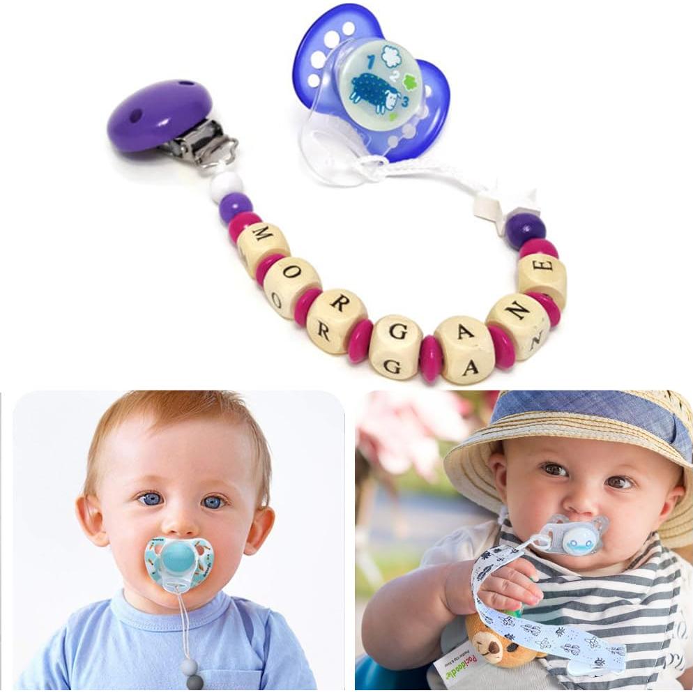 Anillos Adaptadores de Chupete Silicona Transparente 4 Pcs