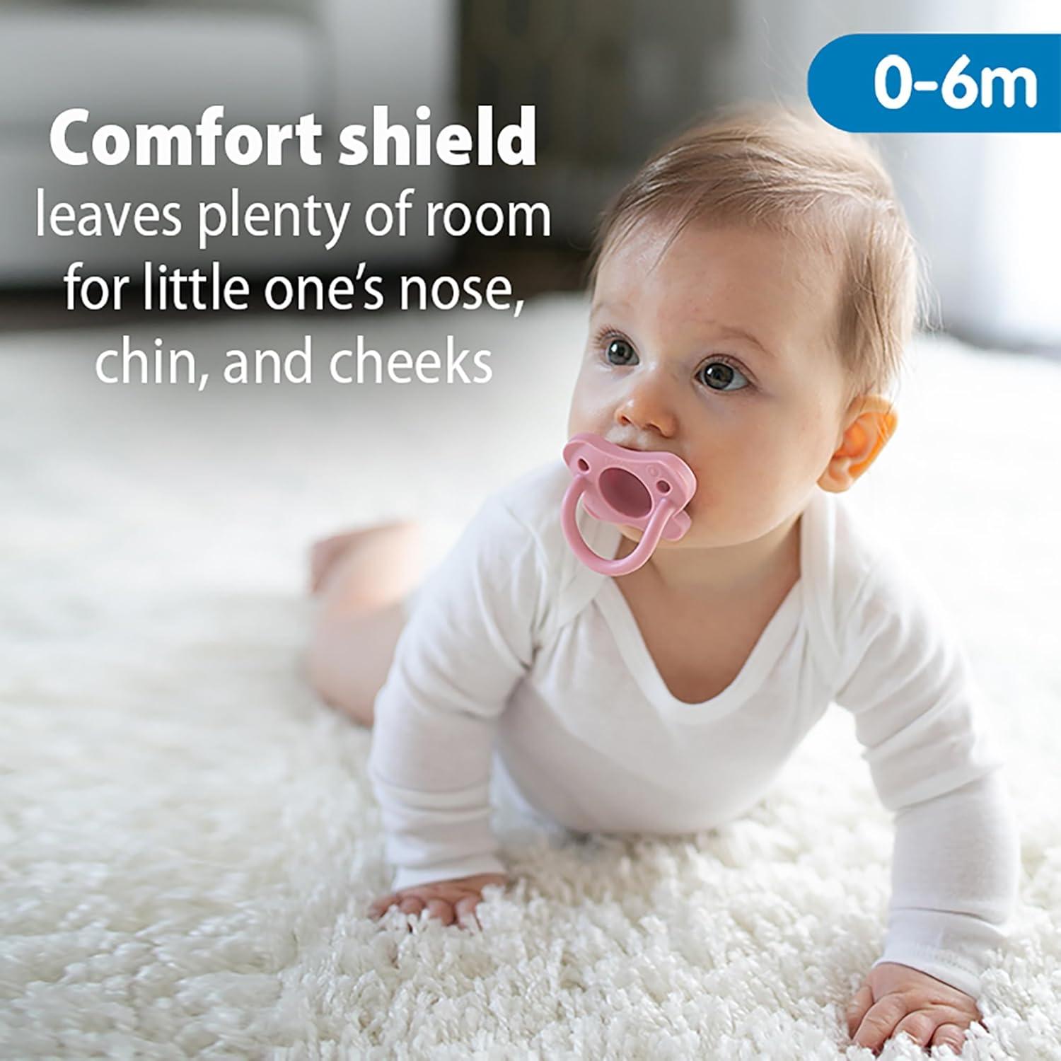 Chupete HappyPaci Dr. Brown 100% Silicona 0-6m 3-Pack