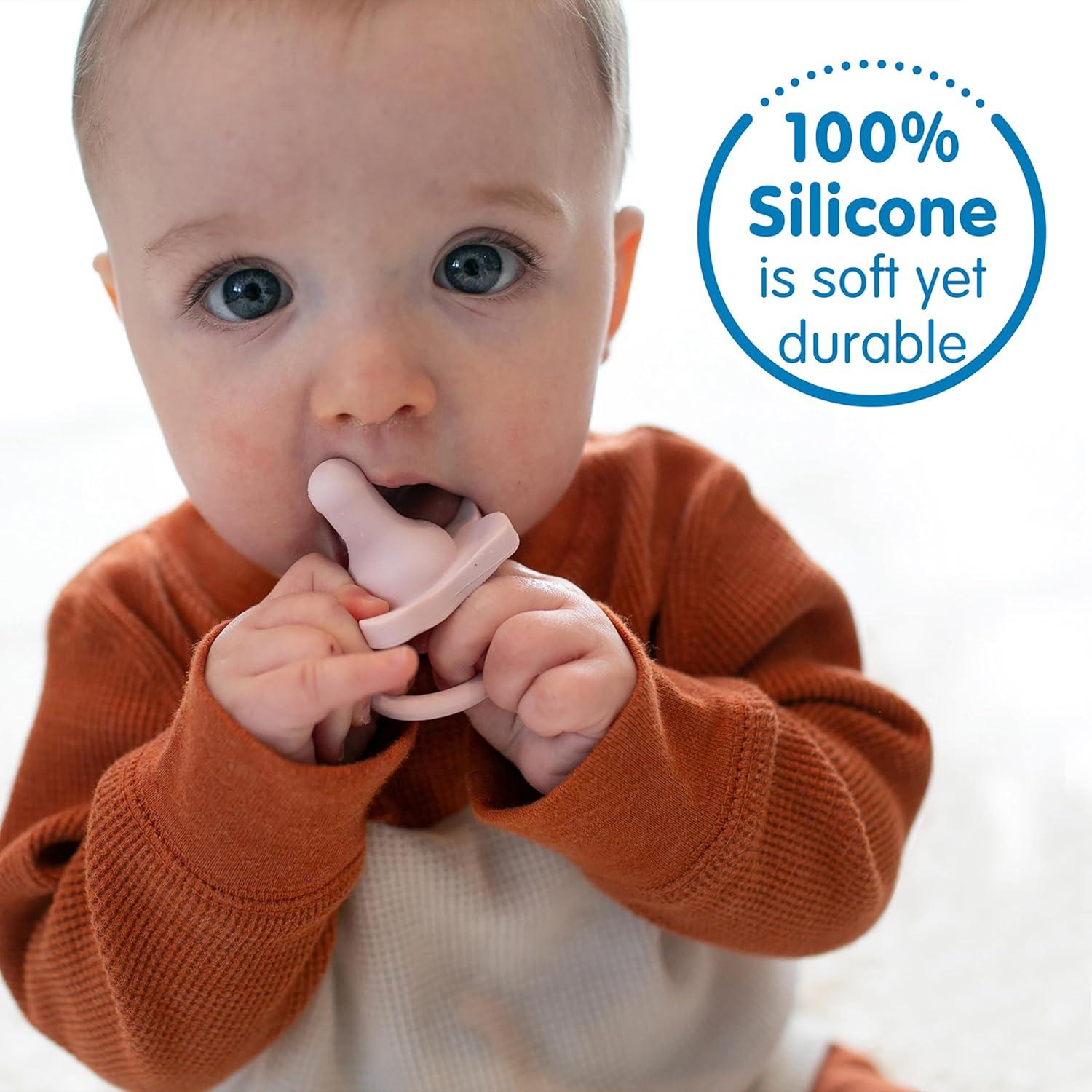 Chupete HappyPaci Dr. Brown 100% Silicona 0-6m 3-Pack