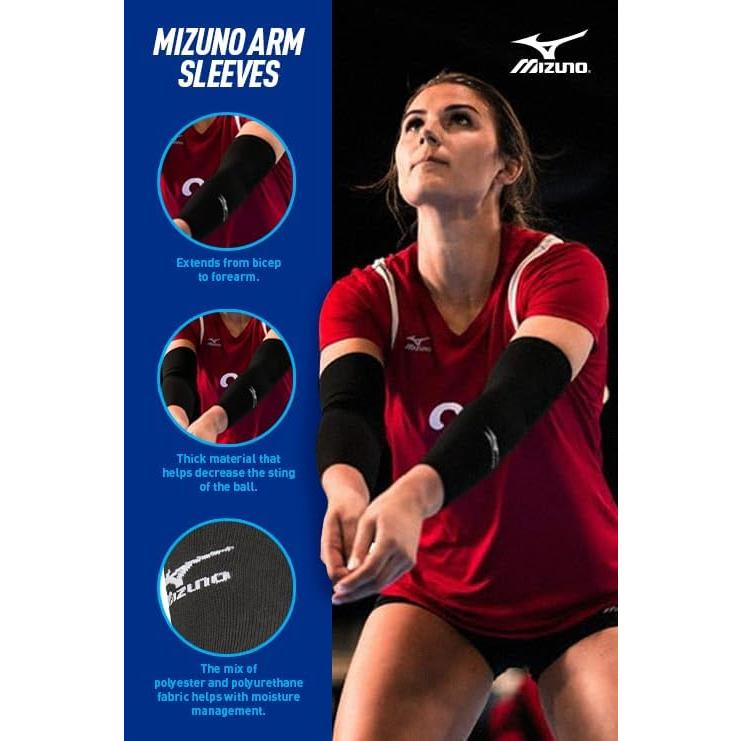 Mangas para Brazos Mizuno OSFM Negro - Absorción Sudor