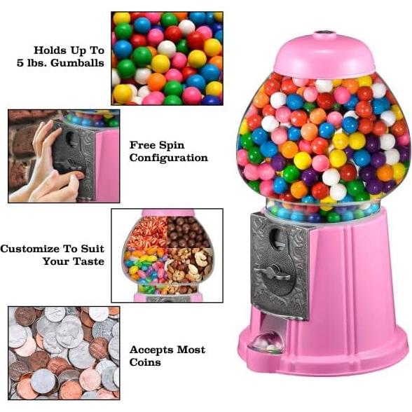 Dispensador de Dulces Mini Rosa Great Northern 27.94 cm