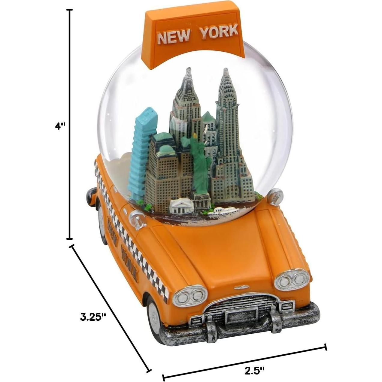 Globo de Nieve Taxi Nueva York 10 cm Resina City-Souvenirs