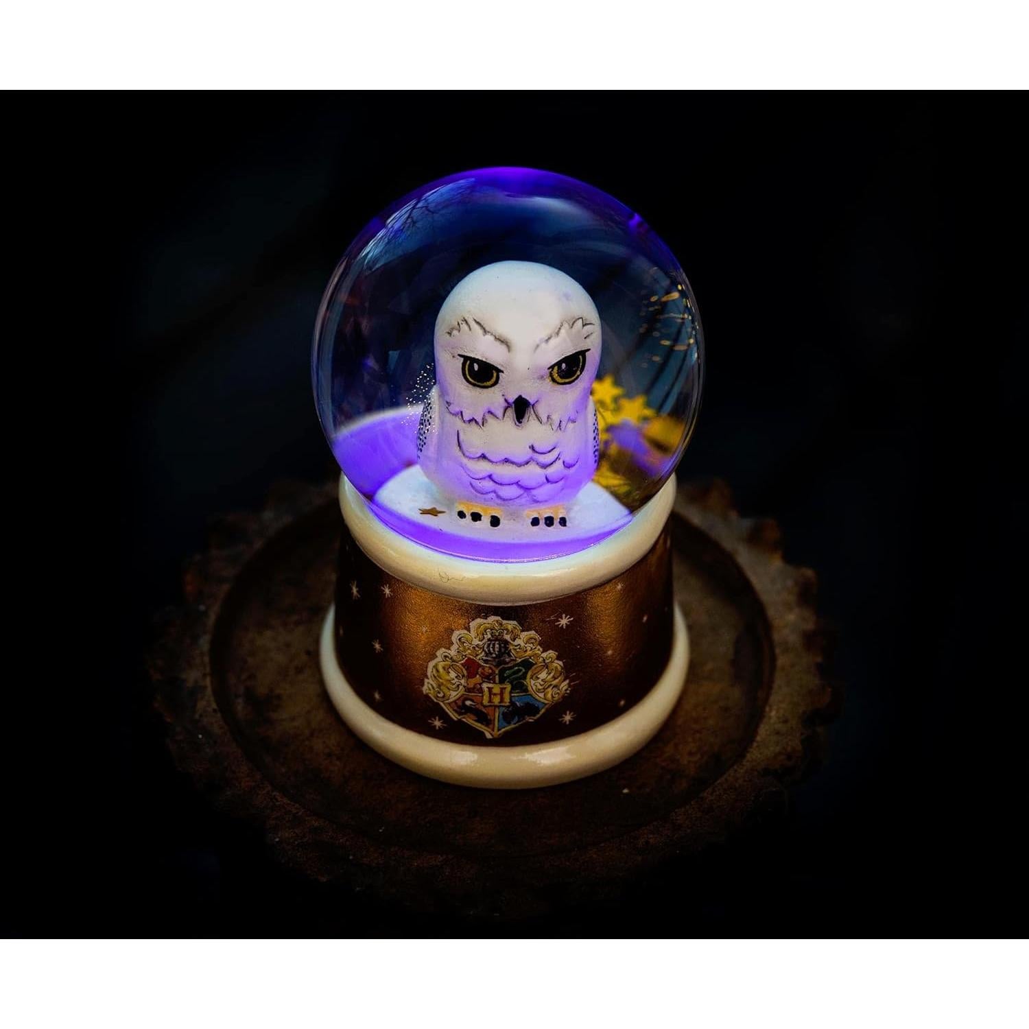 Mini Globo de Nieve Harry Potter Hedwig Luz 7.6 cm