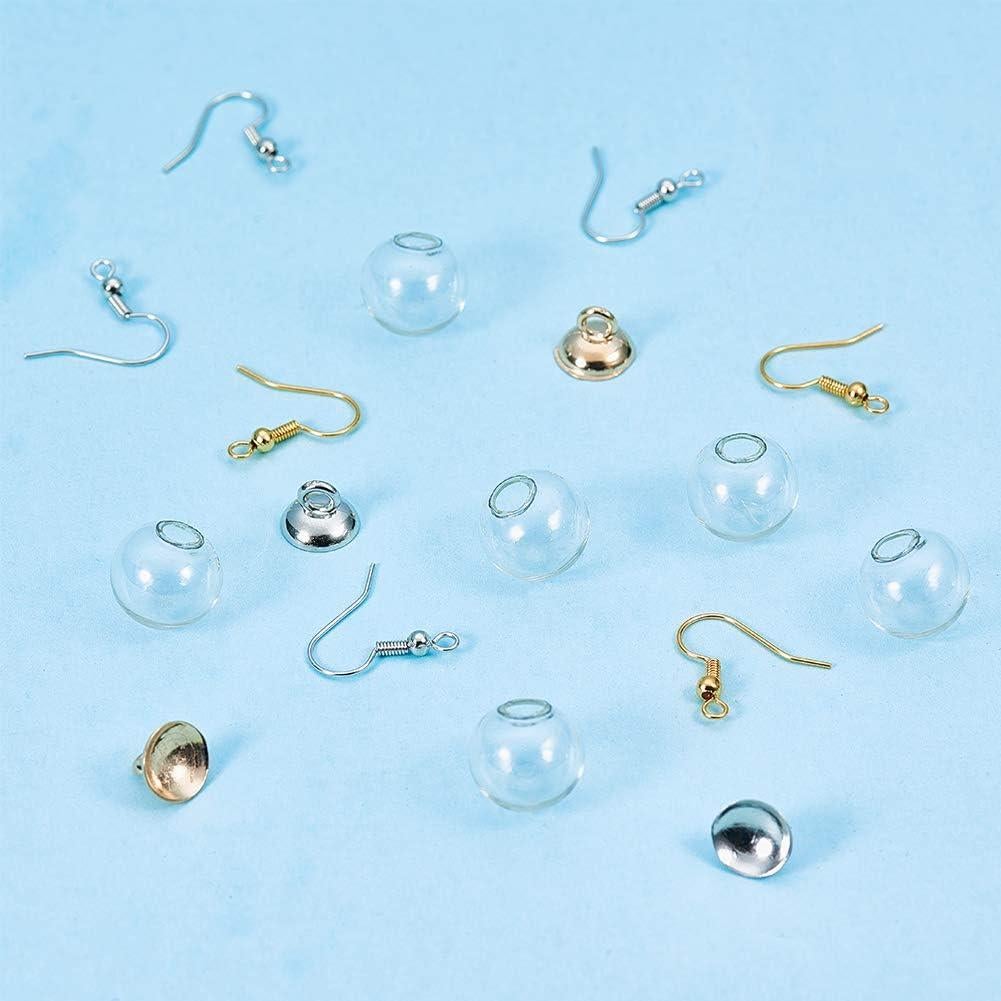 Kit de Fabricación de Pendientes SUNNYCLUE 120 Piezas Vidrio