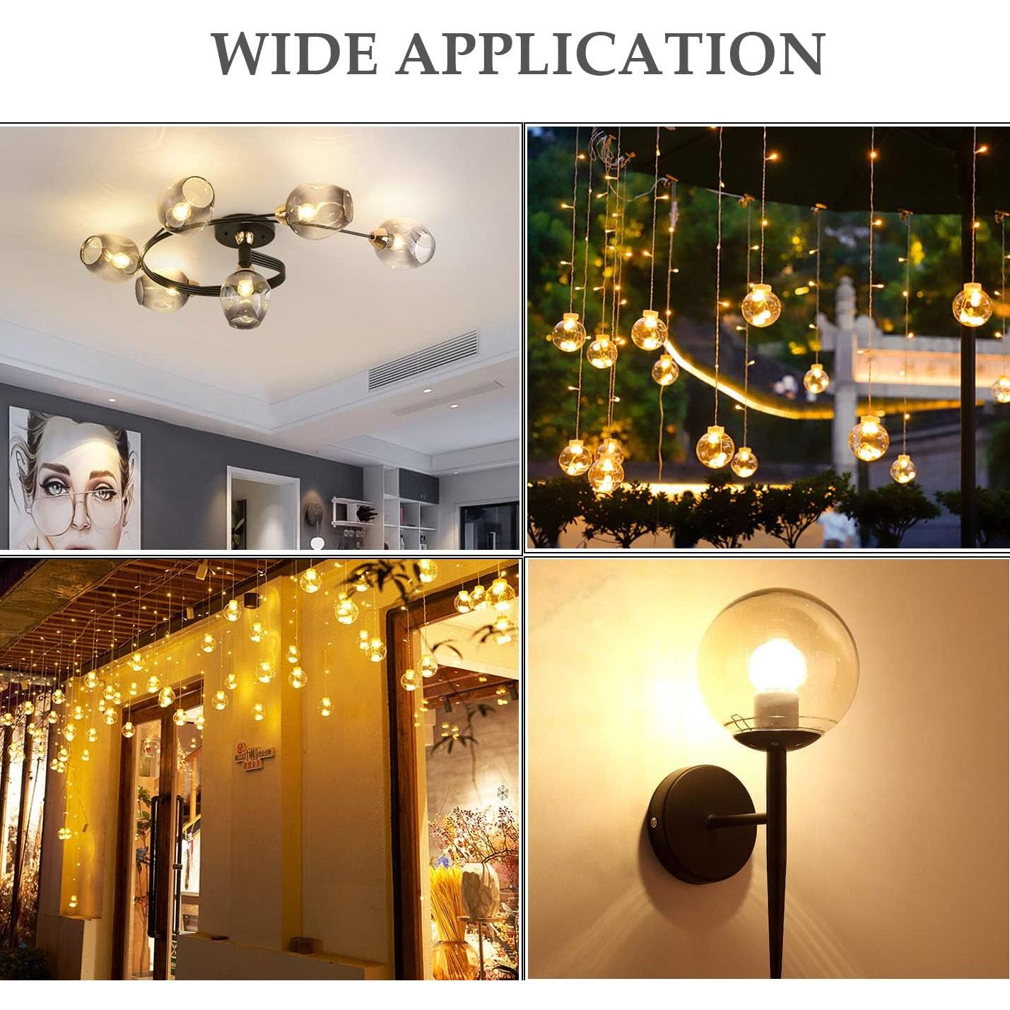 Bombillas LED Edison Candelabra E12 4W 2700K Paquete de 5