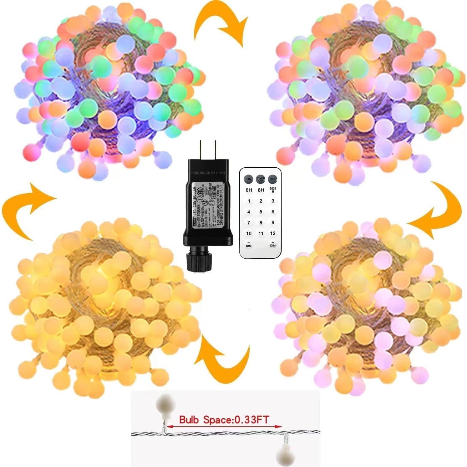 Luces de Cuerda LED Globe RaThun 35.4m 200 LED Multicolor