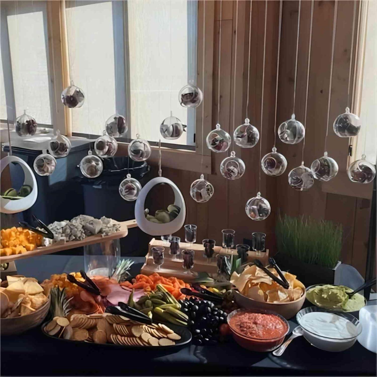 Paquete de 40 Bolas Colgantes Acrílicas 90mm KEILEOHO