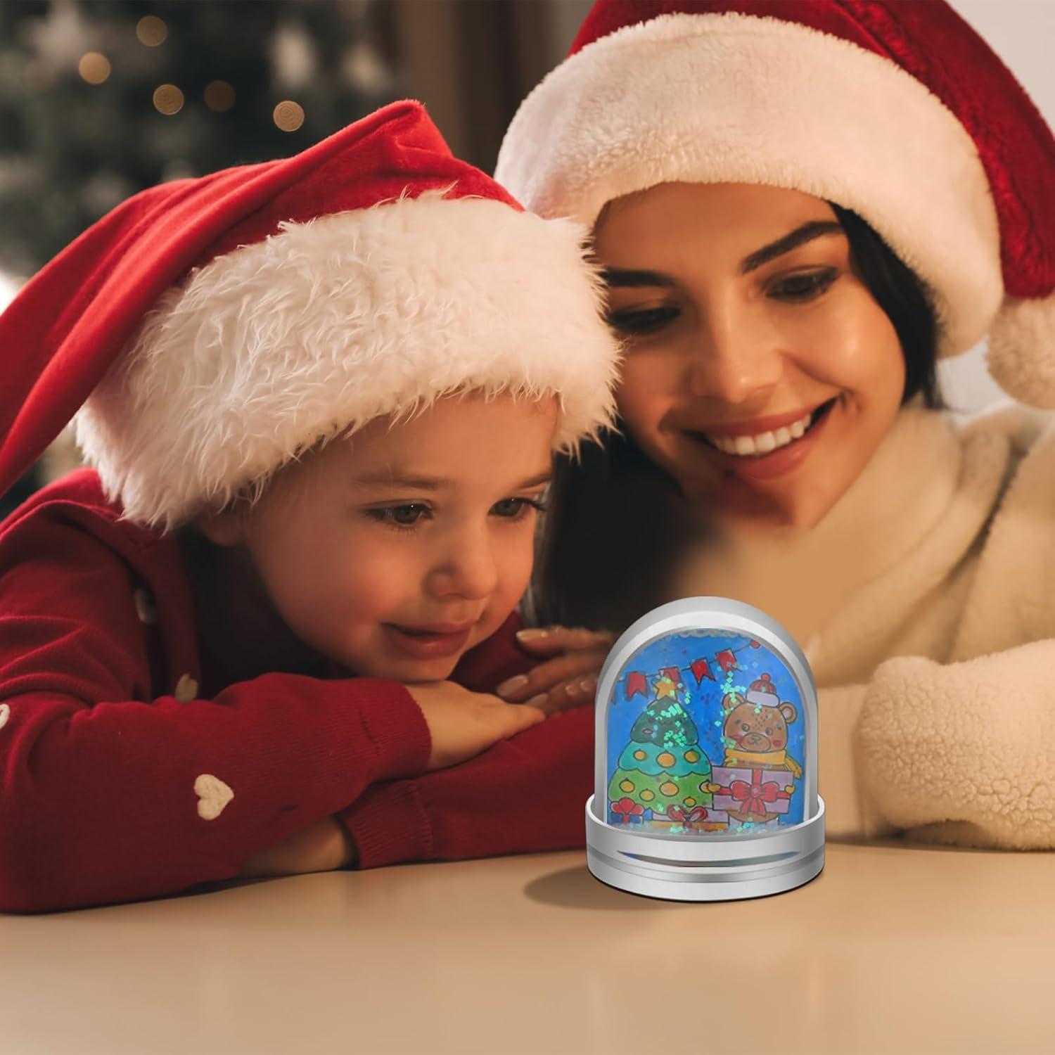 Kit de Manualidades Navideñas Fulmoon - 8 Esferas de Nieve DIY