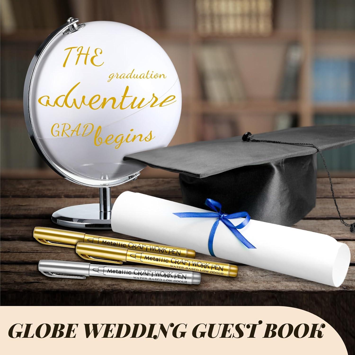 Globo Terráqueo Escribible Saypacck con 4 Marcadores - Boda