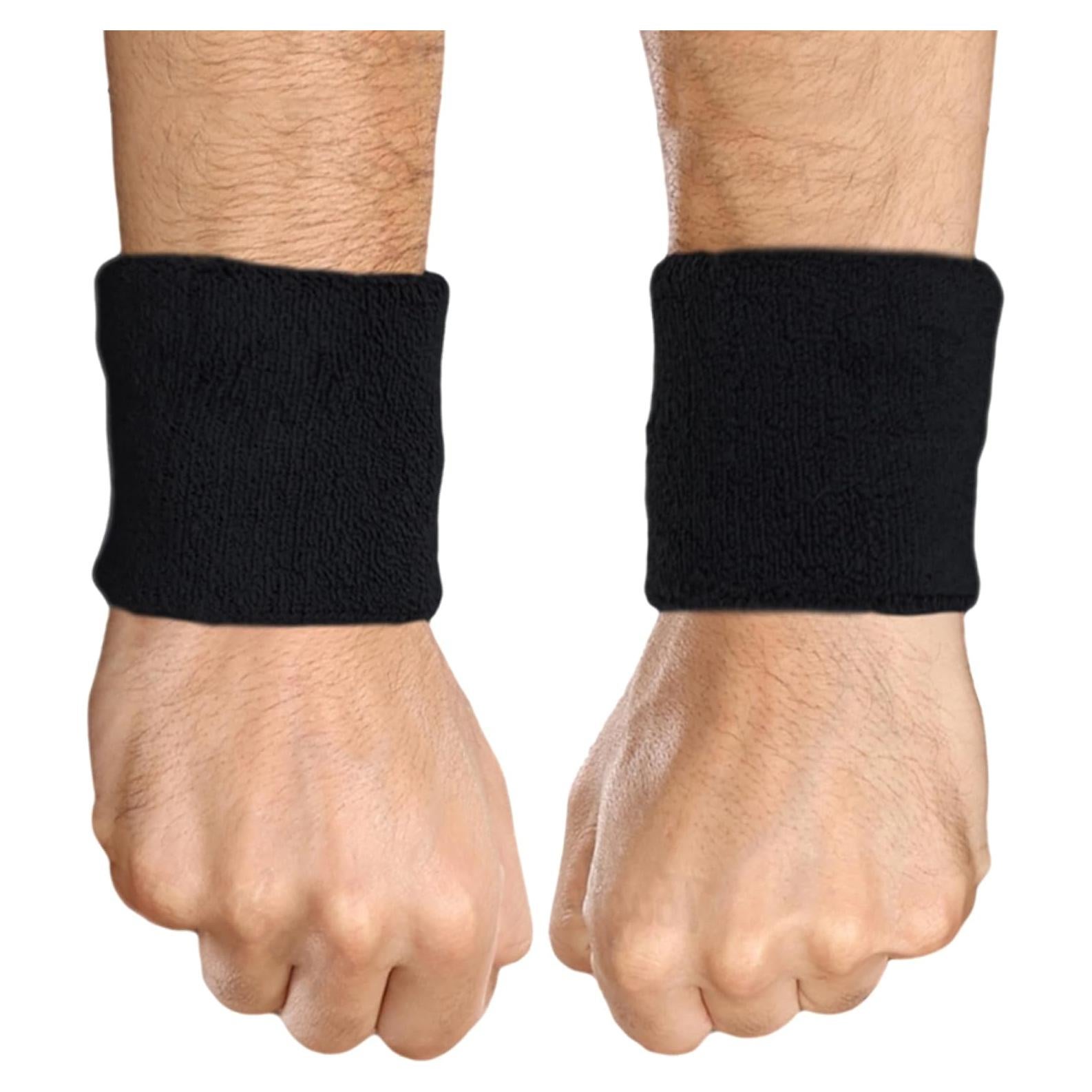 Banda de Sudor para Muñeca Tough Headwear - Negra, Talla Única