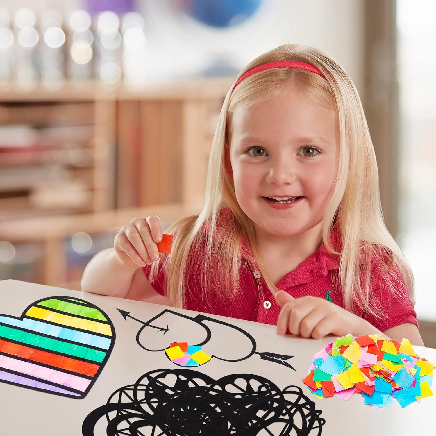 Kit de Manualidades en Papel Haooryx - 12 Piezas Corazones