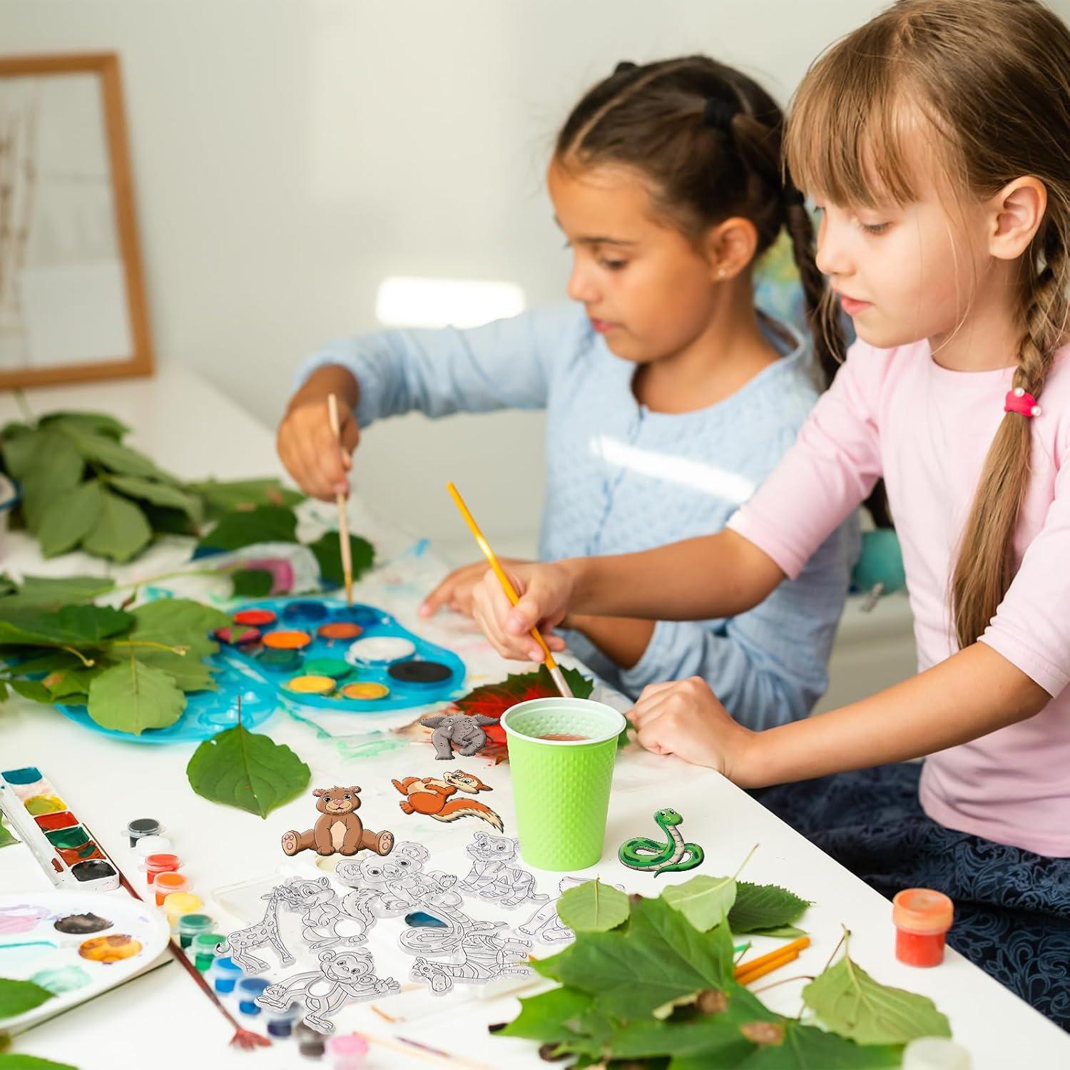 Kit de Arte Suncatchers Jenaai 72 Piezas Animales del Bosque