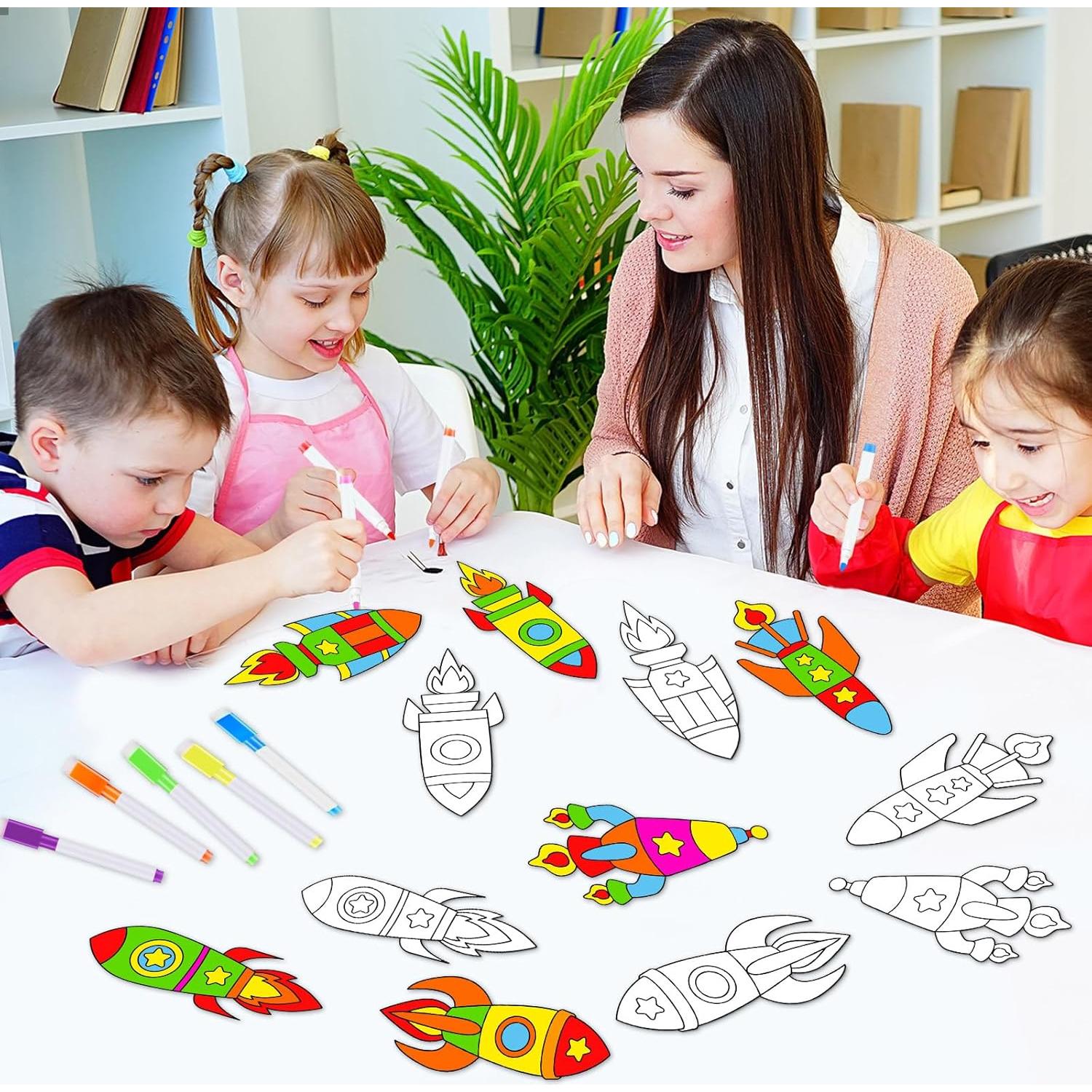 Kit de Manualidades Qyeahkj 30 Piezas Cohete Suncatcher