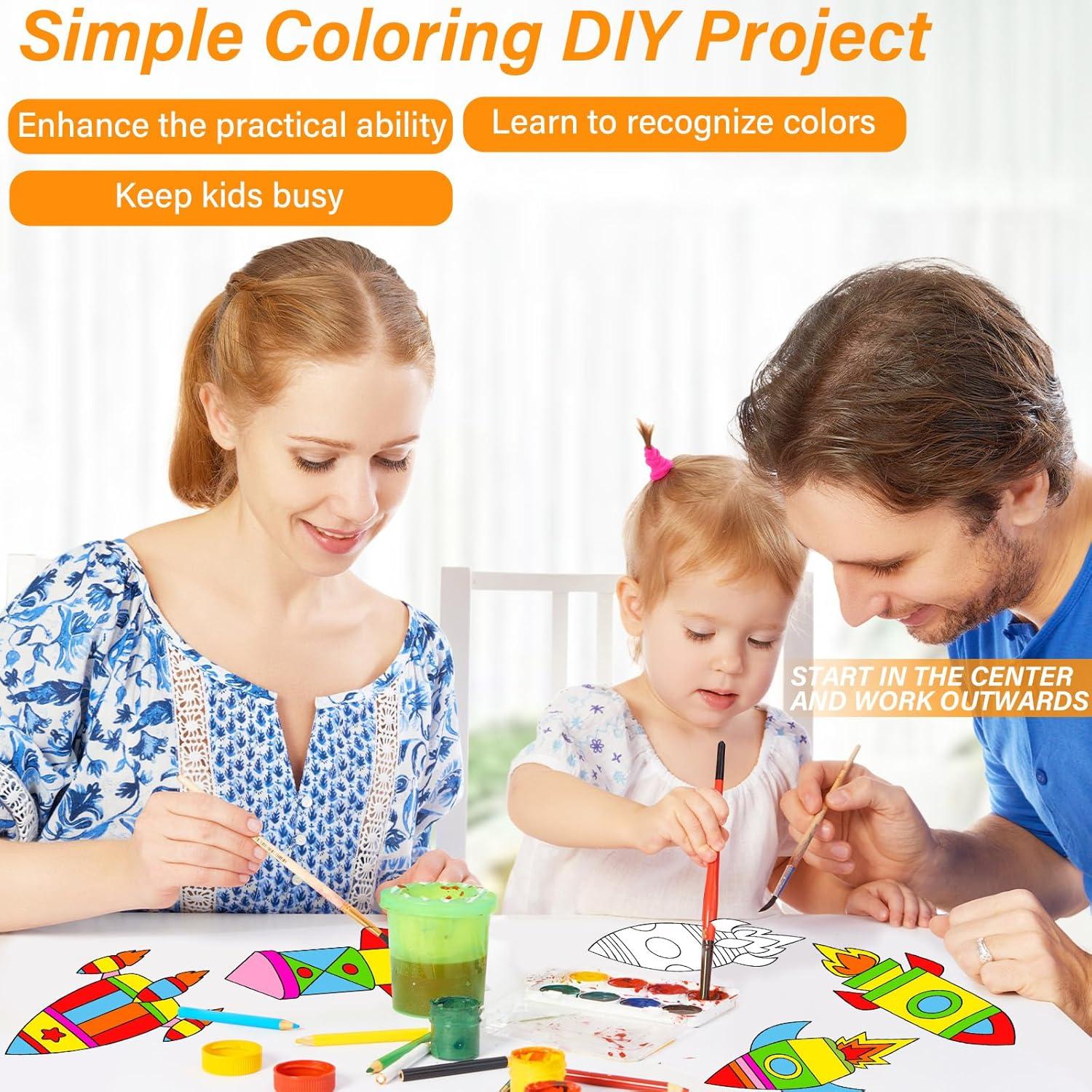 Kit de Manualidades Qyeahkj 30 Piezas Cohete Suncatcher