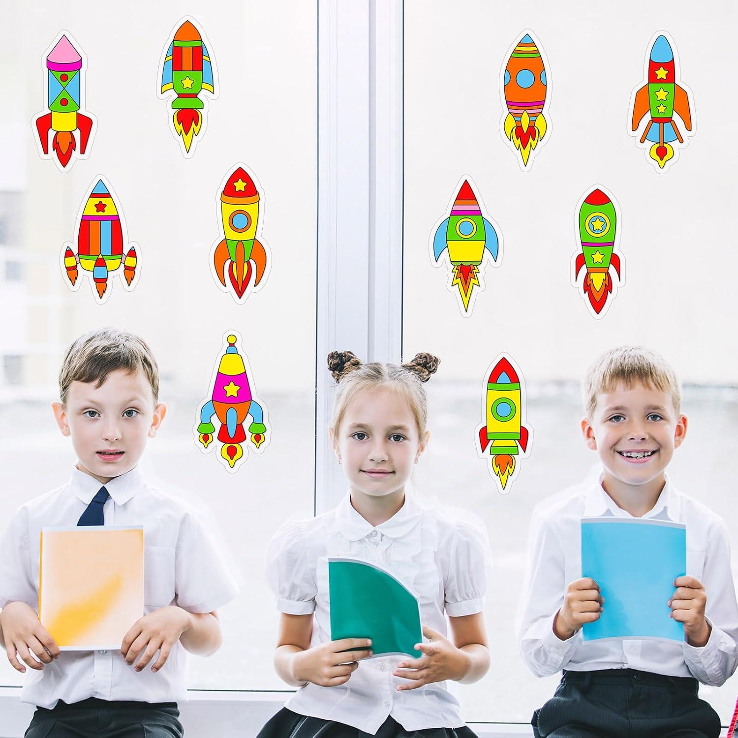 Kit de Manualidades Qyeahkj 30 Piezas Cohete Suncatcher