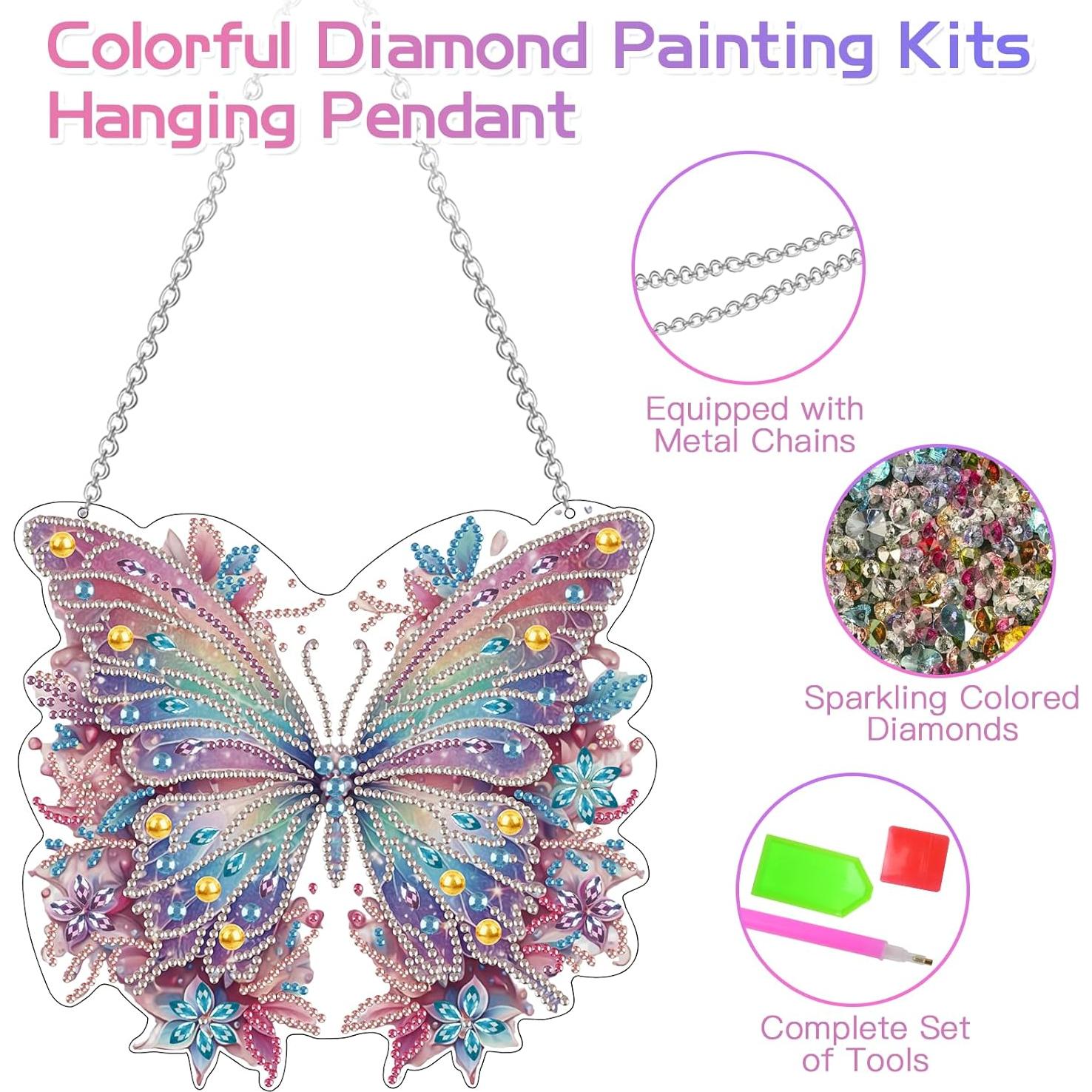 Kits de Pintura de Diamante Scettar 2 Pcs Mariposa DIY