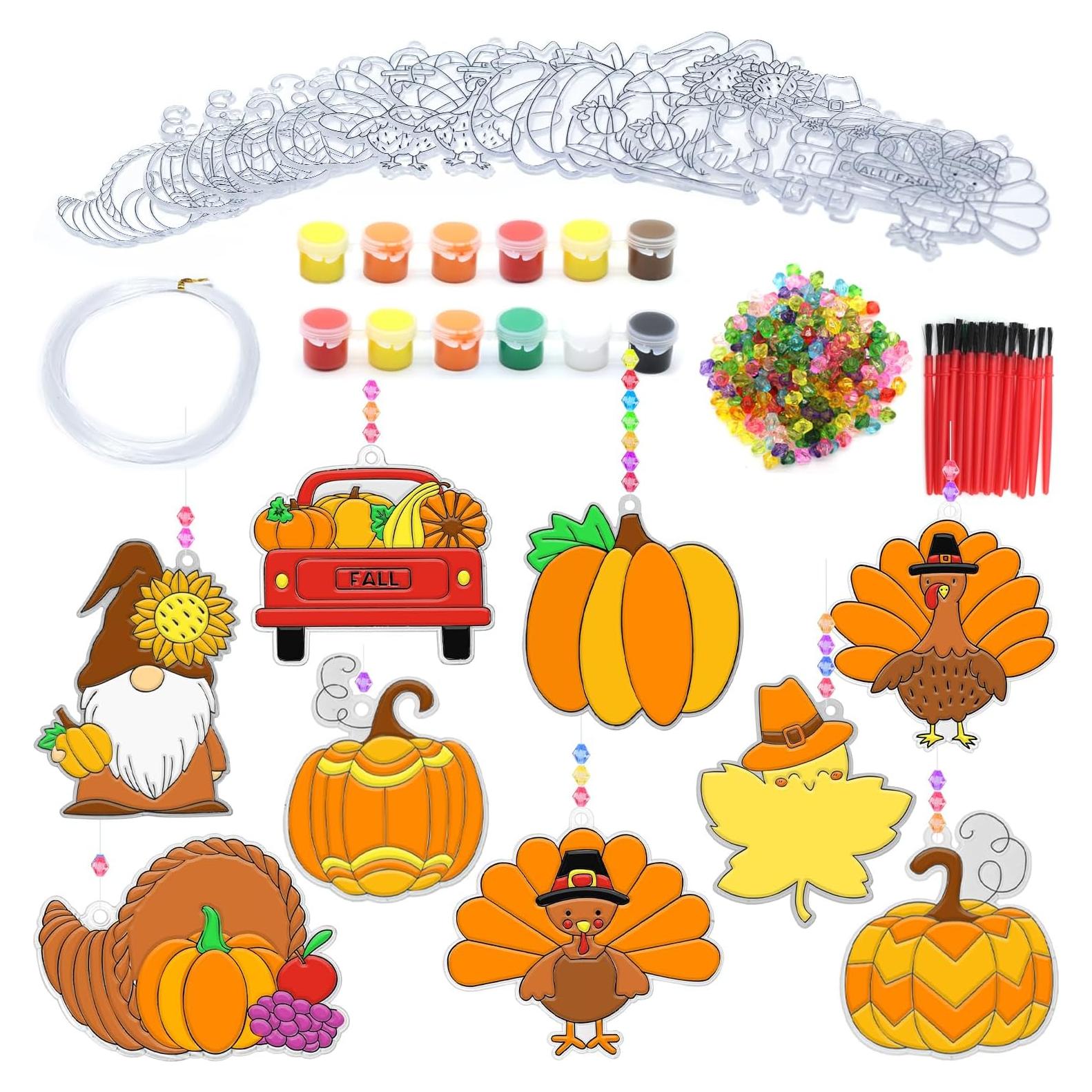 Kit de Manualidades Suncatcher Fprl 27 Piezas Otoño DIY