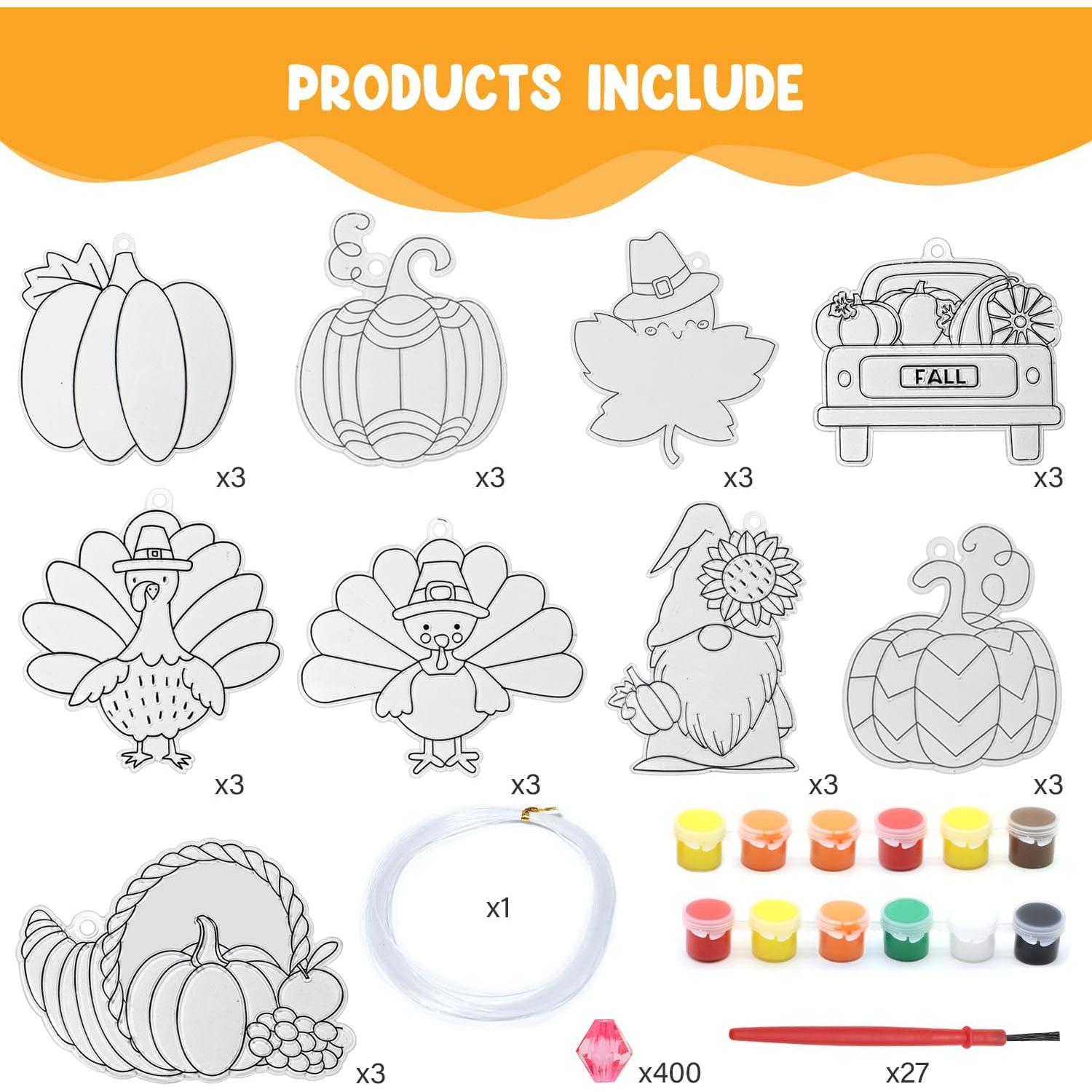 Kit de Manualidades Suncatcher Fprl 27 Piezas Otoño DIY