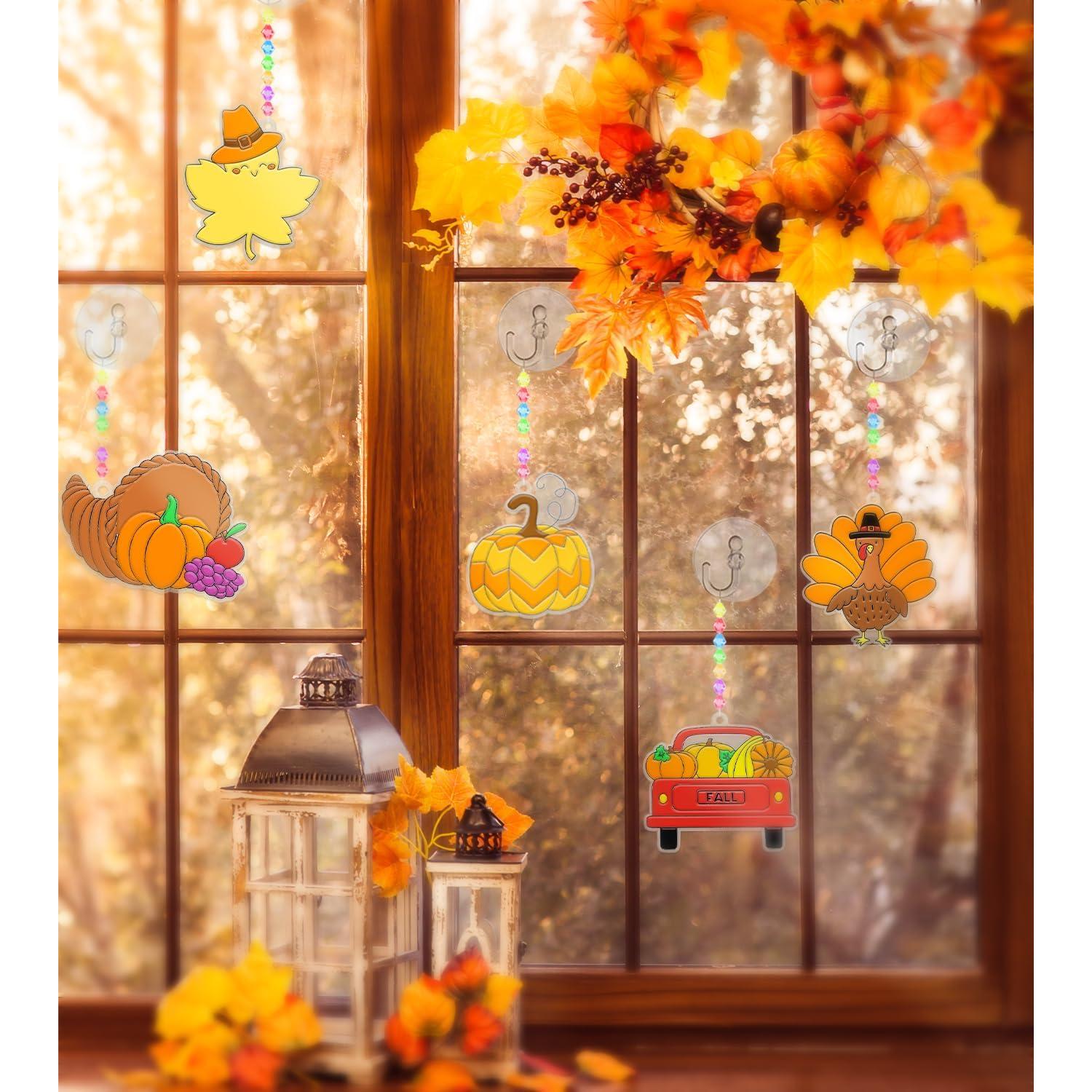 Kit de Manualidades Suncatcher Fprl 27 Piezas Otoño DIY