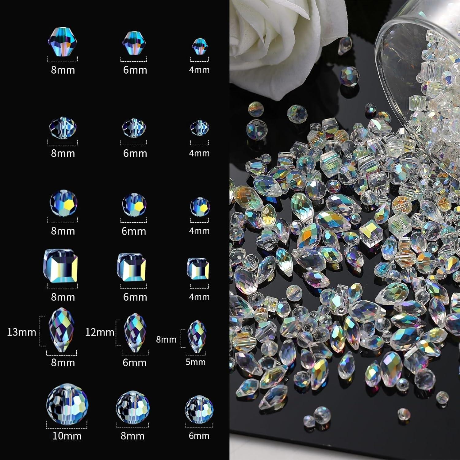 948 Cuentas de Cristal Vtssvow Aurora Boreal para Joyas DIY