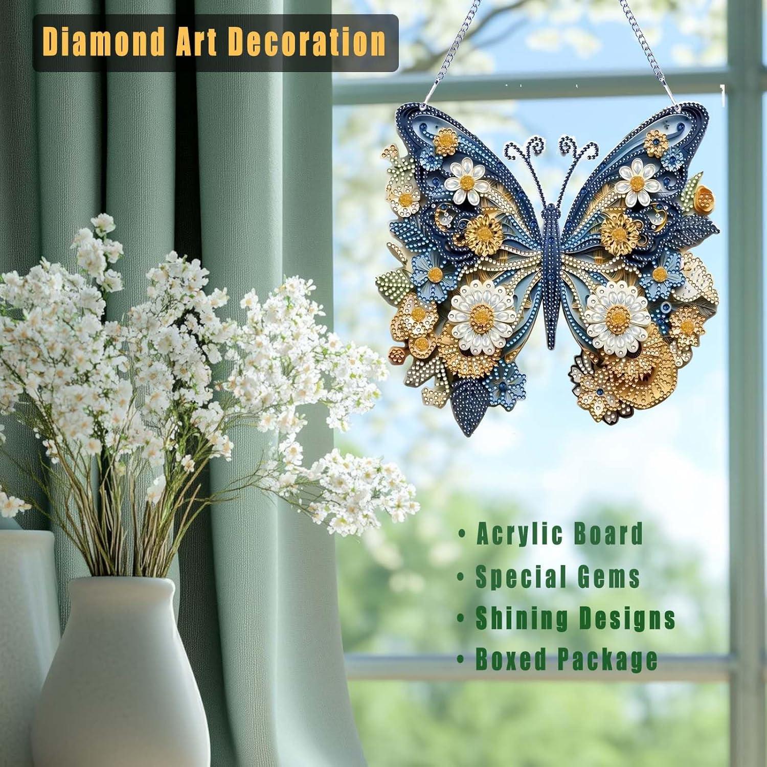 Kit de Pintura de Diamantes Mariposa Azul TSRUVYL 24.7x23.5cm