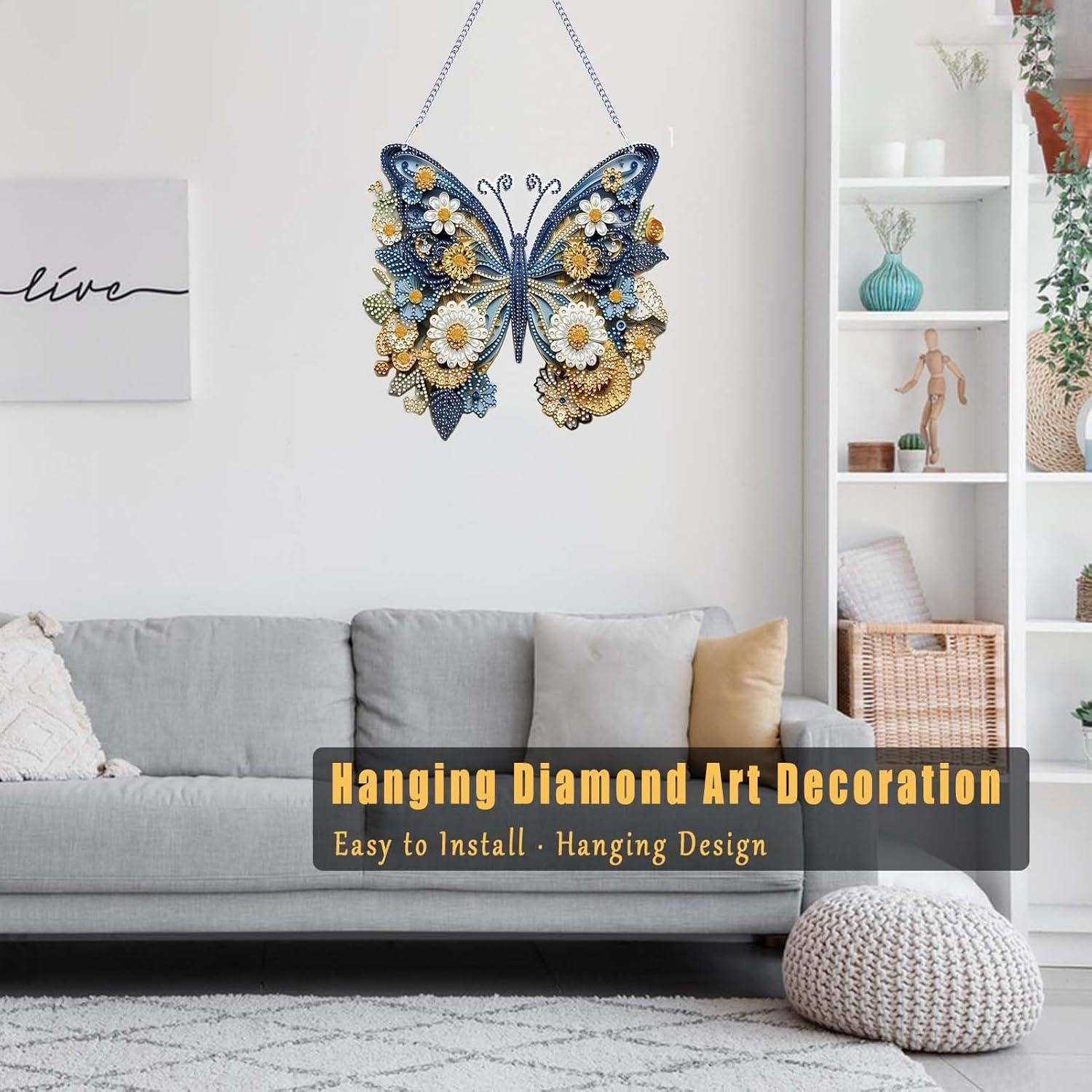 Kit de Pintura de Diamantes Mariposa Azul TSRUVYL 24.7x23.5cm