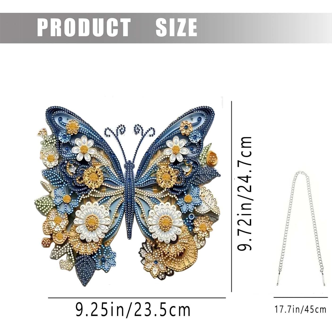 Kit de Pintura de Diamantes Mariposa Azul TSRUVYL 24.7x23.5cm