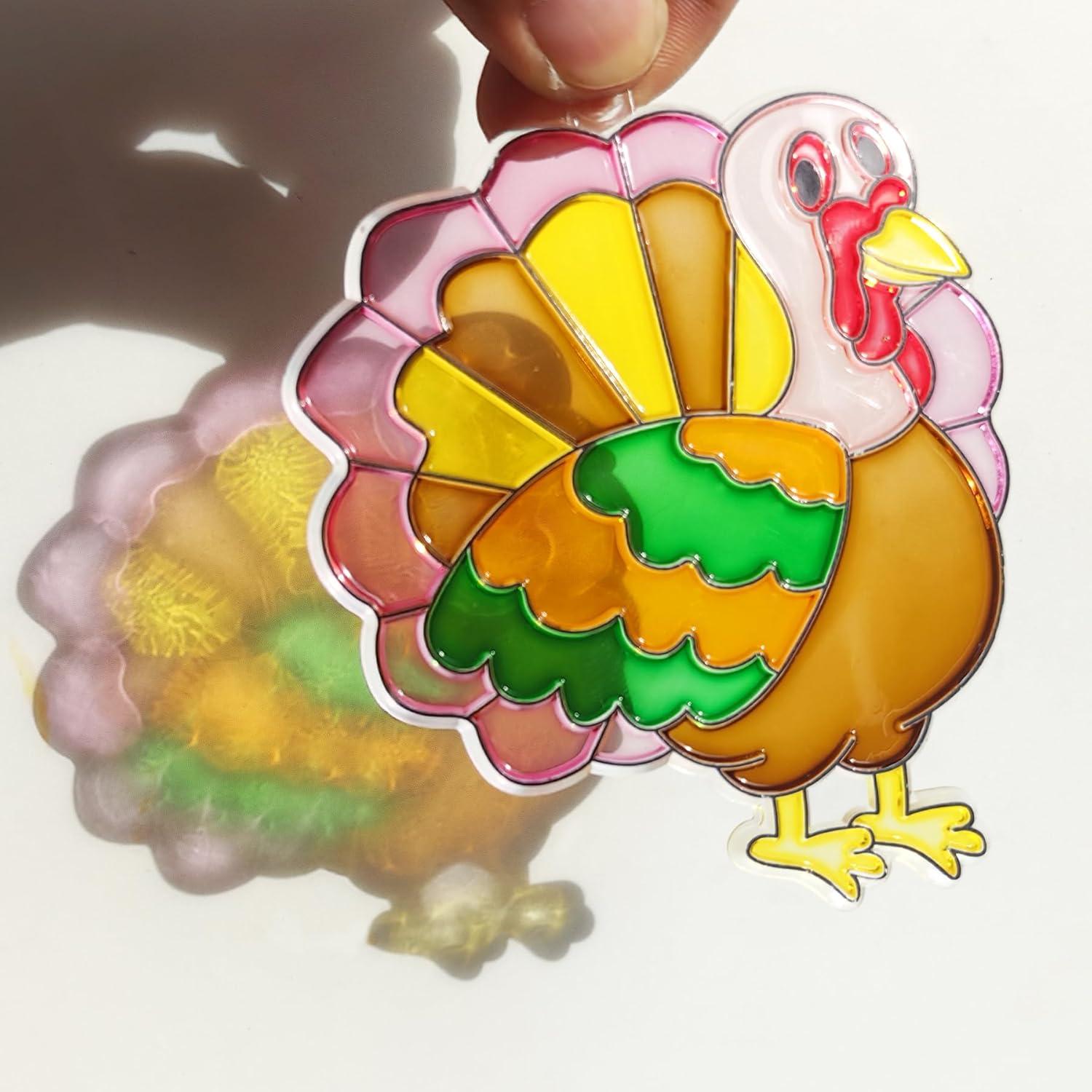 Kit de Manualidades Suncatcher de Acción de Gracias Ayhuhra 30 Piezas