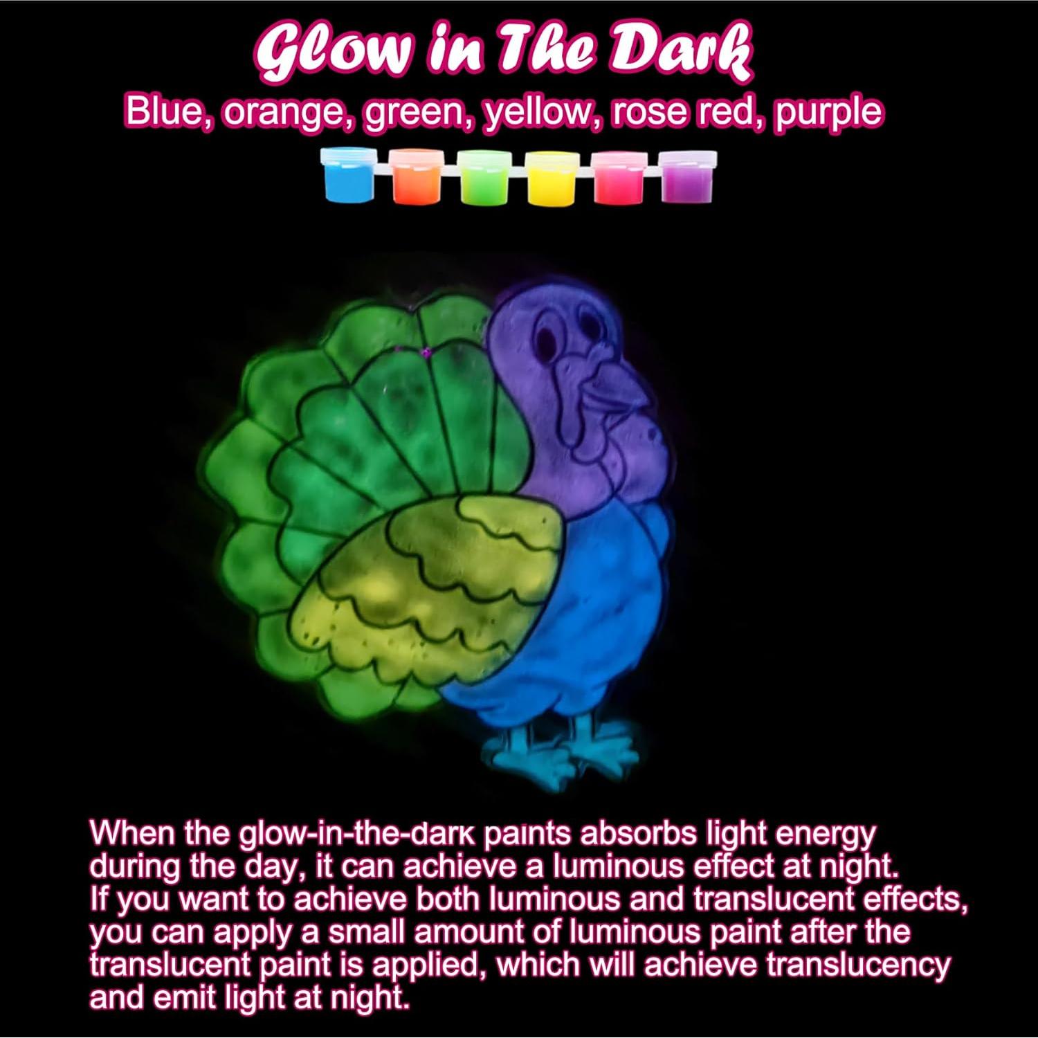 Kit de Manualidades Suncatcher de Acción de Gracias Ayhuhra 30 Piezas