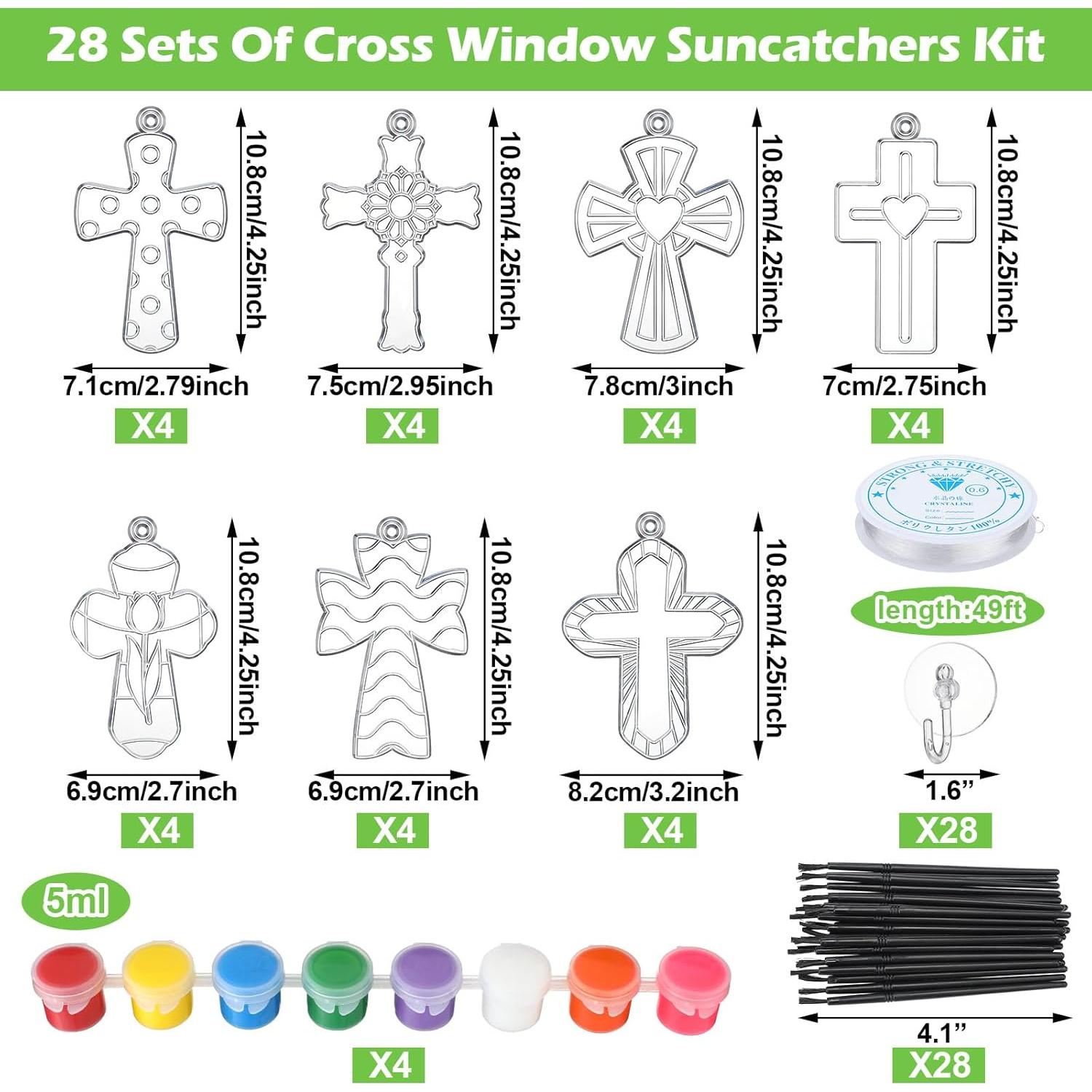 Kit de Manualidades Poen 28 Sets Cruces Religiosas DIY