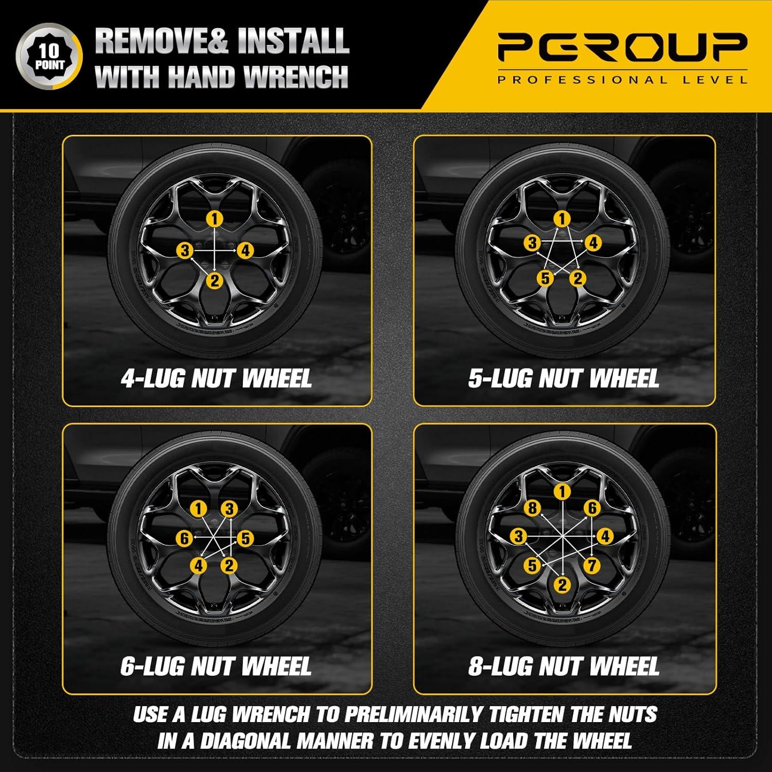 Juego de Llave de Tuerca 10 Spline pgroup 3 Piezas Acero Cr-V