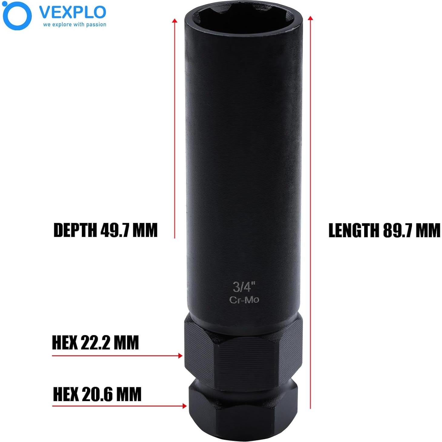 Juego de 2 Llaves para Tuercas de 7 Puntas VEXPLO